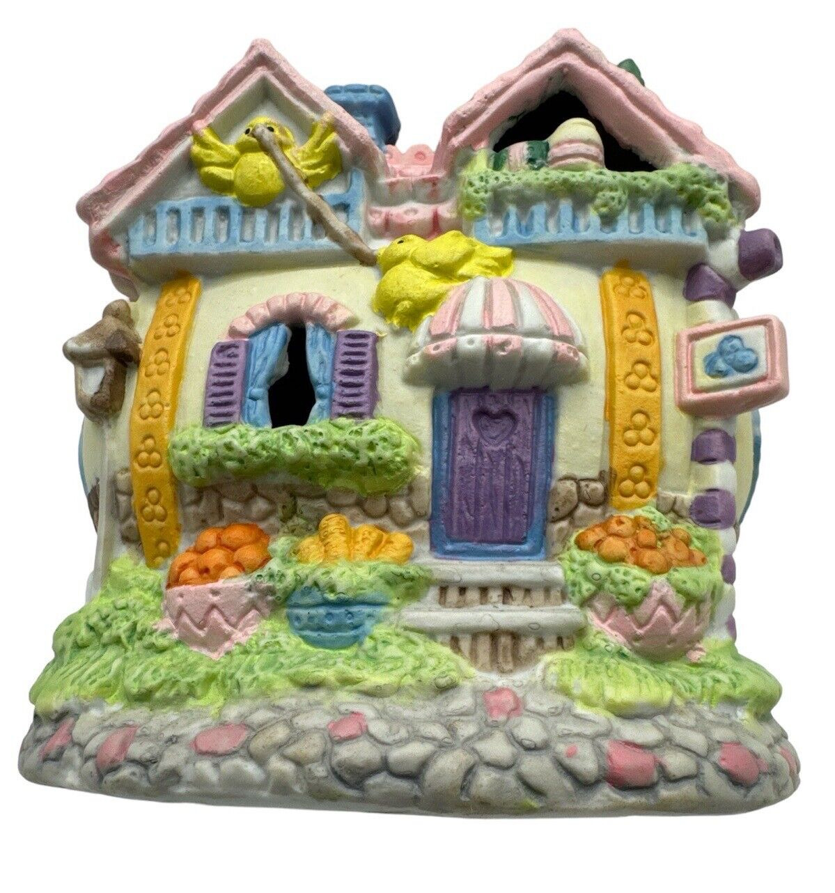 EASTER EGG Porcelain Village BAKERY Hand Painted, With Box Vintage 1993