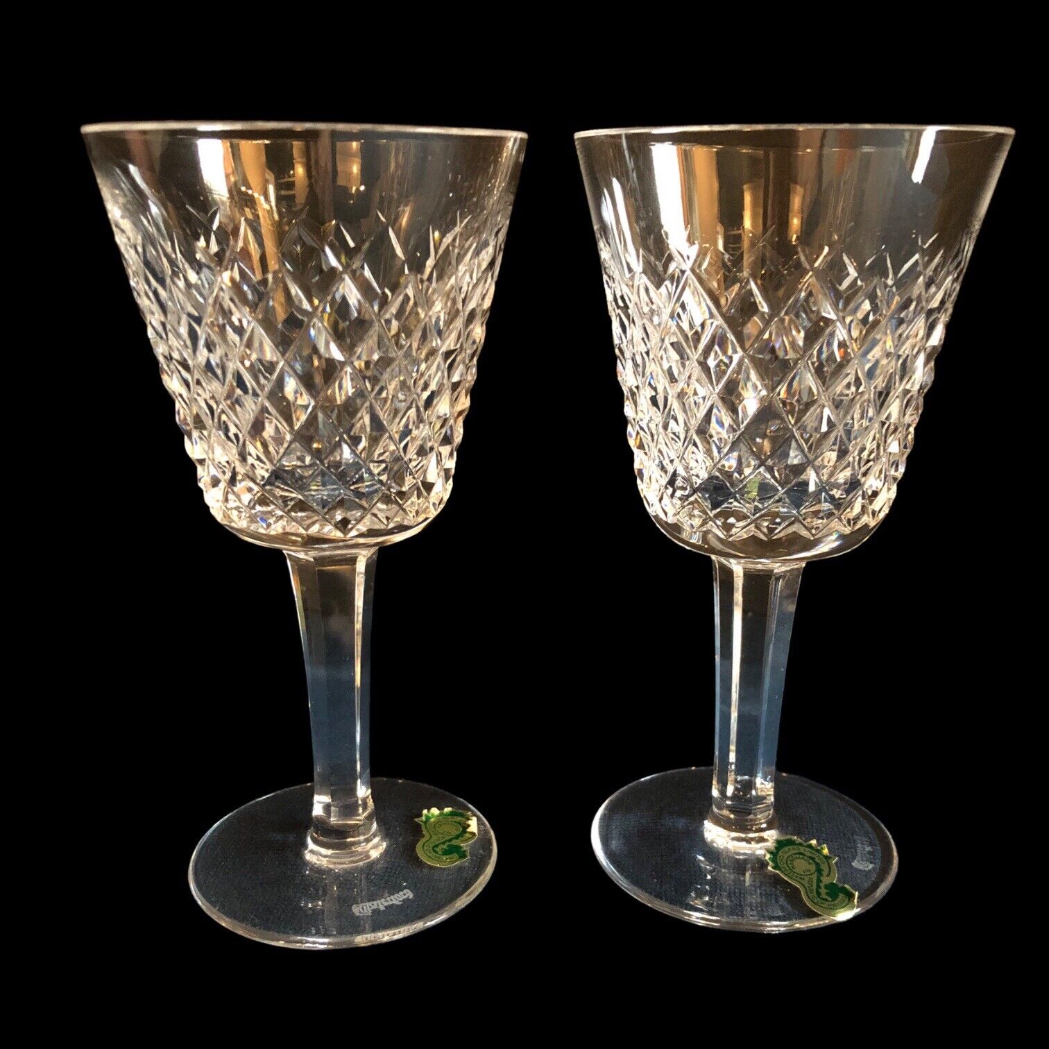 Waterford Crystal Glasses Elegant Cut Wine Water Stemware Barware