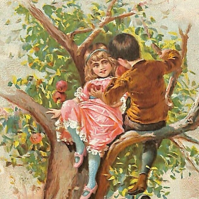 1880-90\'s Victorian Trade Card Singer Sewing Kids J.F. Fuhrman Gettysburg, PA