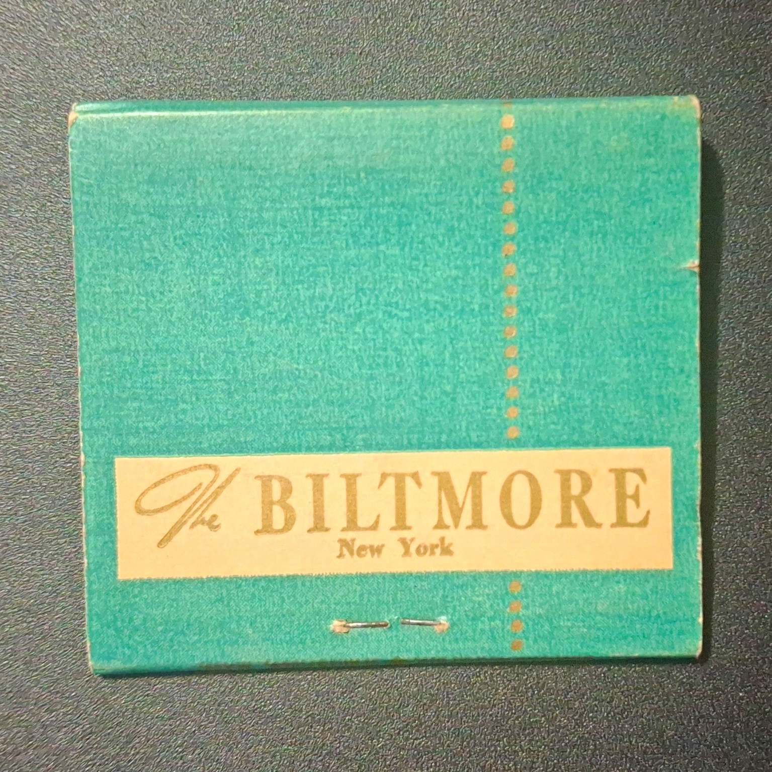 The Biltmore New York Hotel Matchbook - In the World of New York