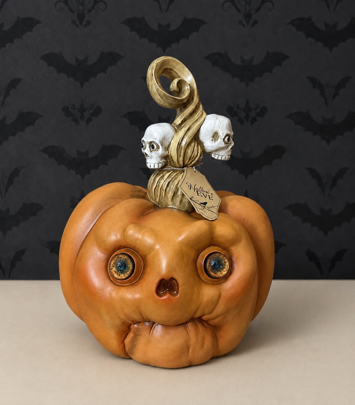 Viral Hallow's Eve Mitch McConnell Bug Eyes Pumpkin Face Halloween Decor