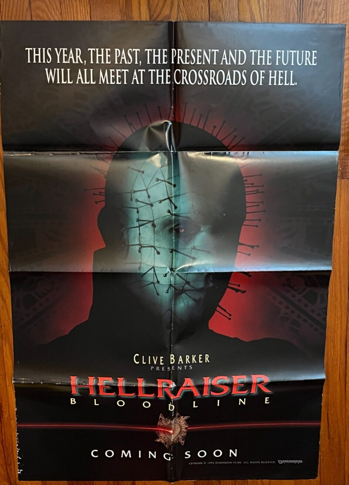 CLIVE BARKER HELLRAISER BLOODLINE Original 1996 1-Sheet Movie Poster