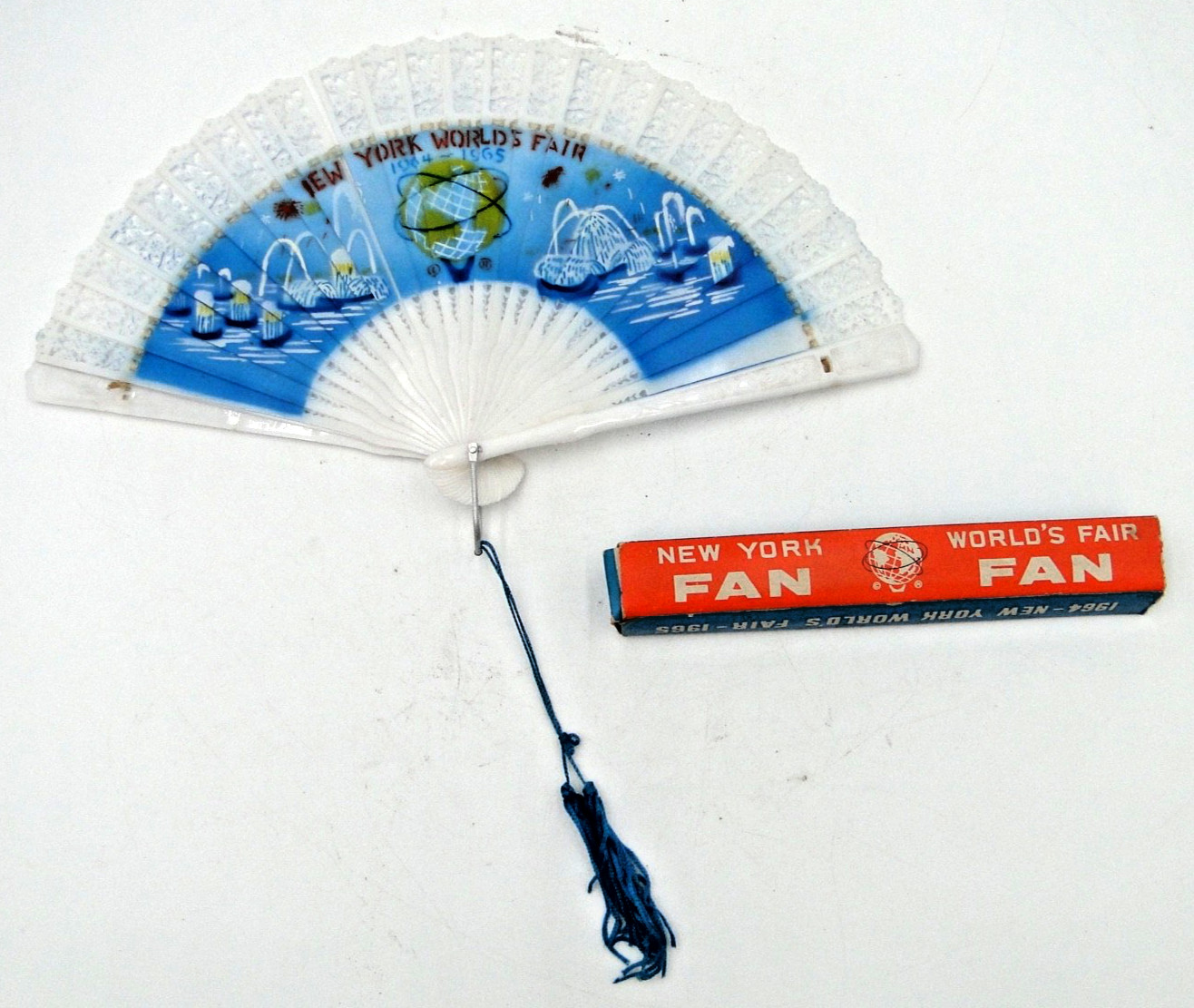 Worlds Fair New York 1964-1965 Collectibles Lot Of Map Fan Coasters Ashtray