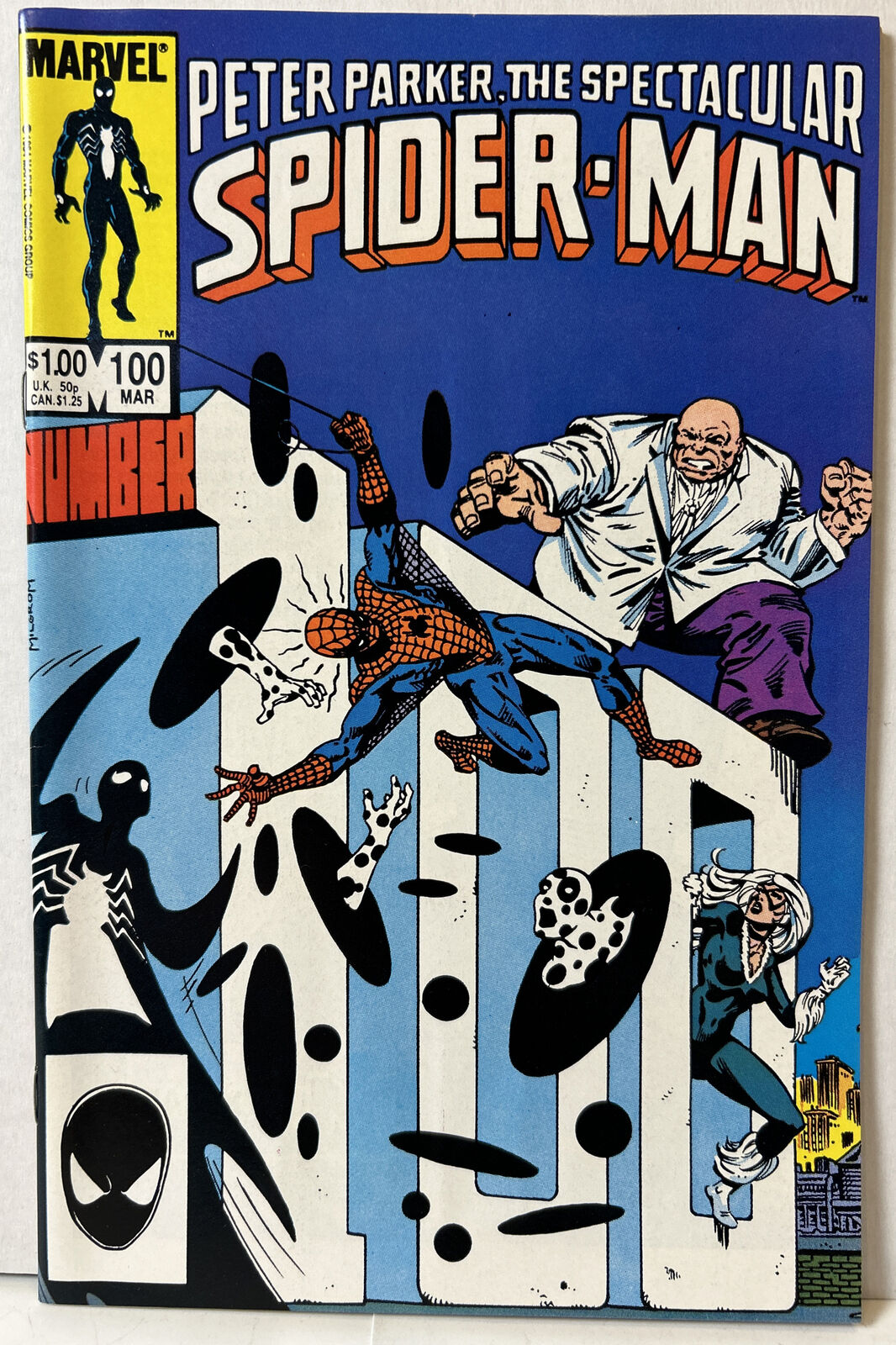 Spectacular Spider-Man #100 Early Spot Appearance (Marvel 1985) *VF*