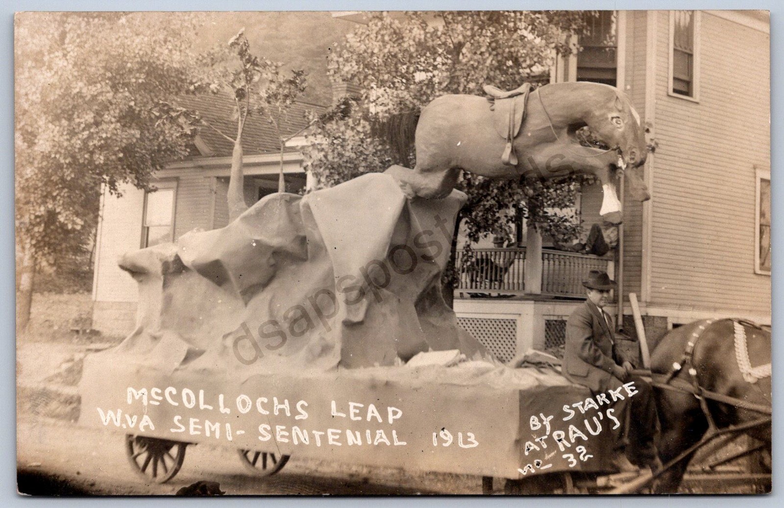 K31/ Wheeling West Virginia RPPC Postcard Semi-Centennial Parade Leap Float 356