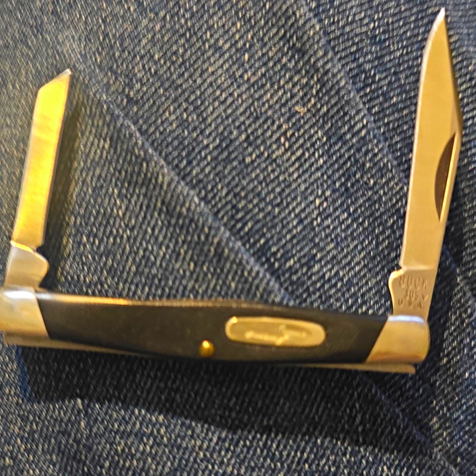 Buck 305 Lancer Pocketknife 2-Blade Black Handle Stainless Slipjoint 2005