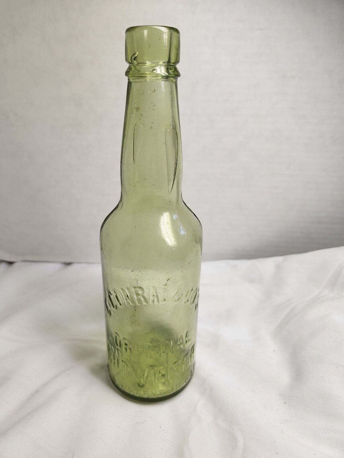 Original Budweiser C. Conrad And Cos 1st 1800\'s Beer Bottle Excellent Green RARE