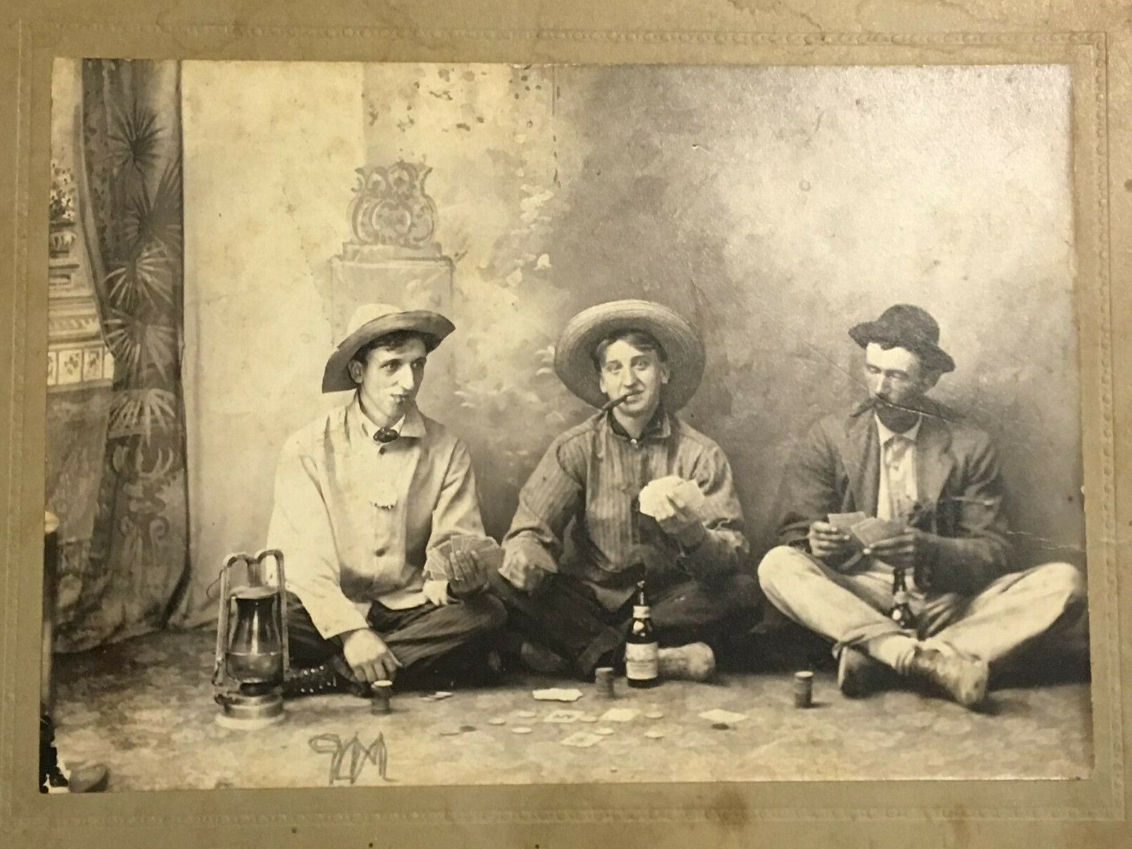 OLD WEST COWBOY GAMBLER ANTIQUE WESTERN PHOTOGRAPH PICTURE