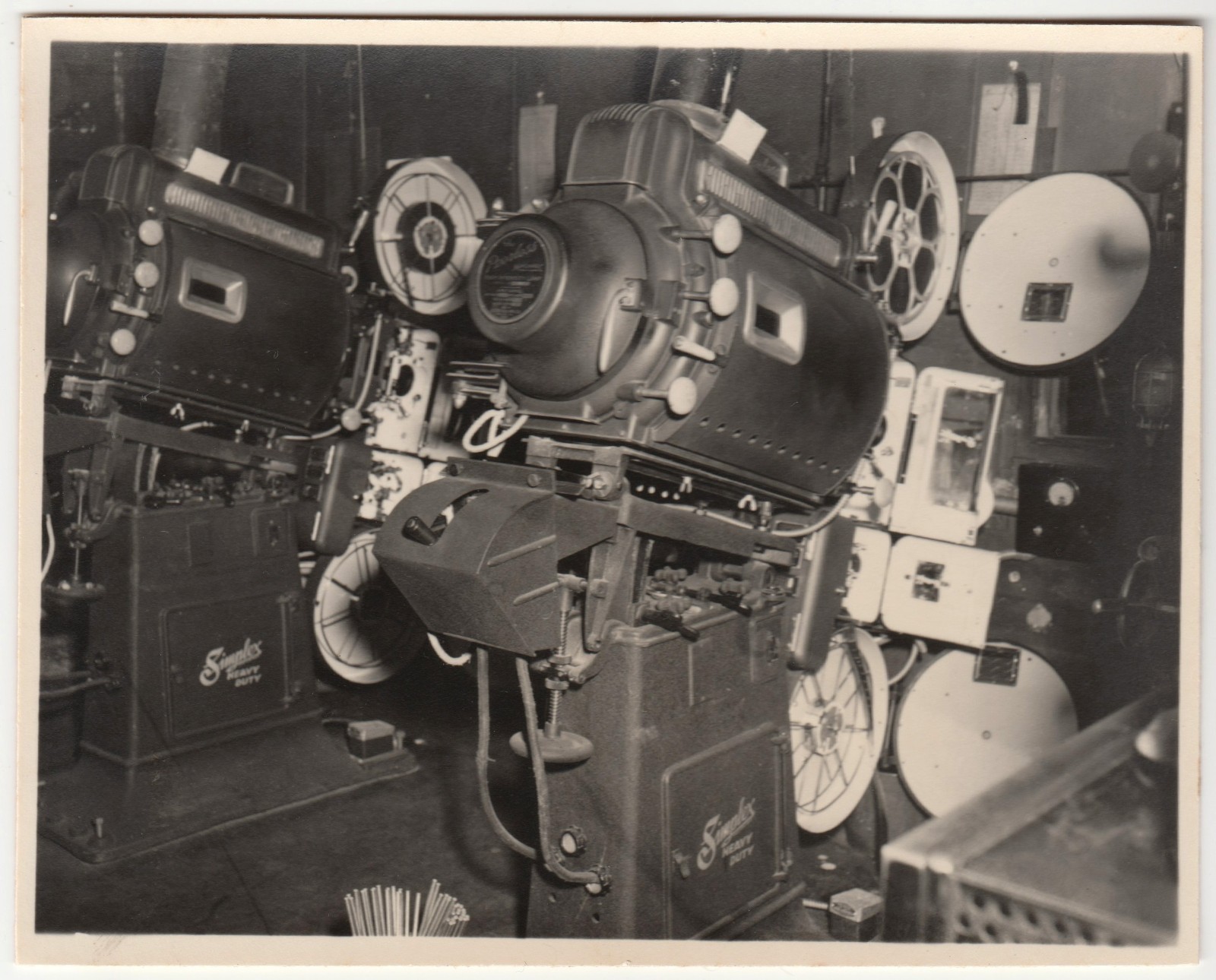 Vintage Simplex XL 35mm Movie Projectors Projection Booth Soundheads Photo