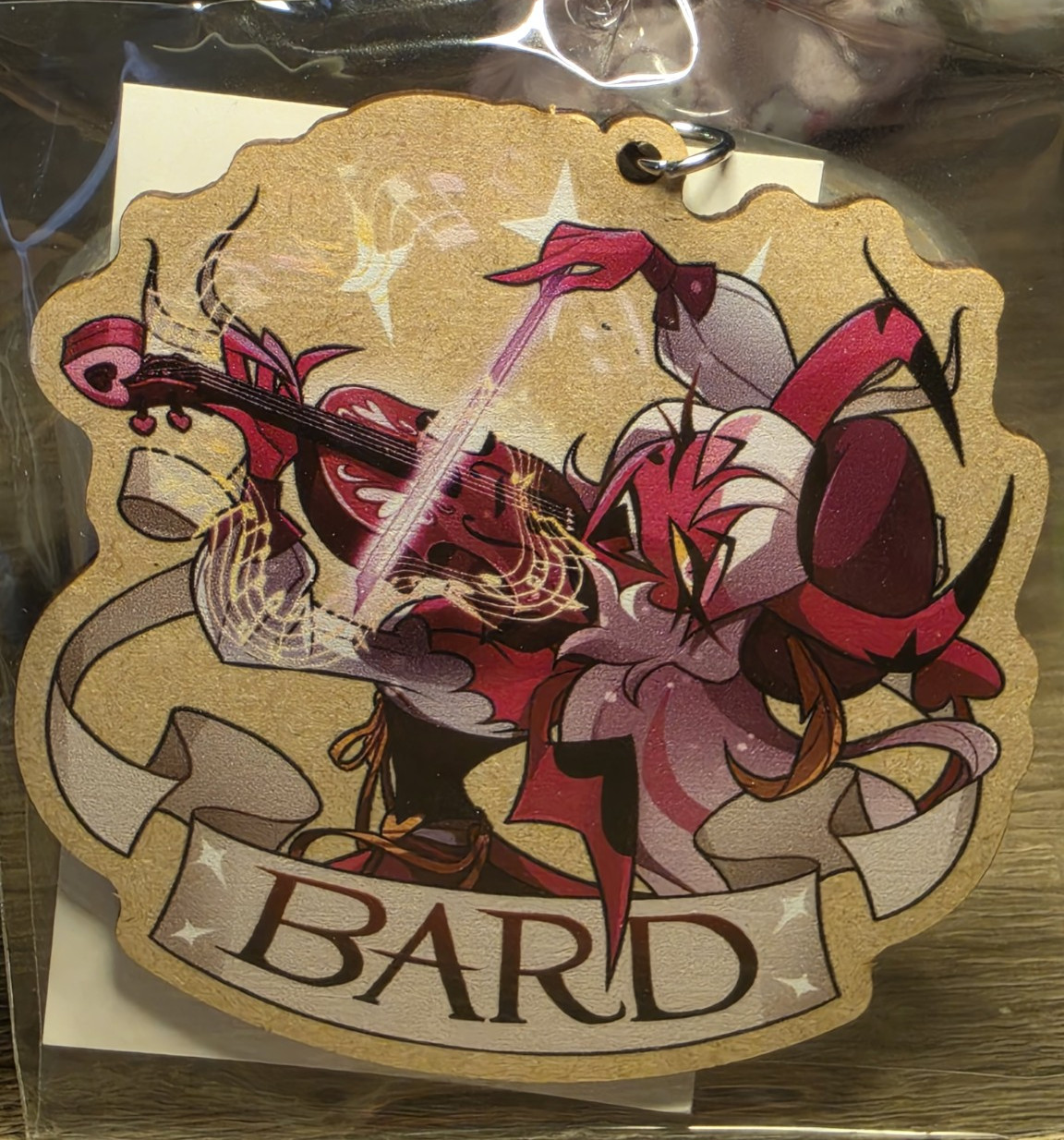 Helluva Boss Bard Verosika Wooden Keychain Shark Robot 2026 SOLD OUT