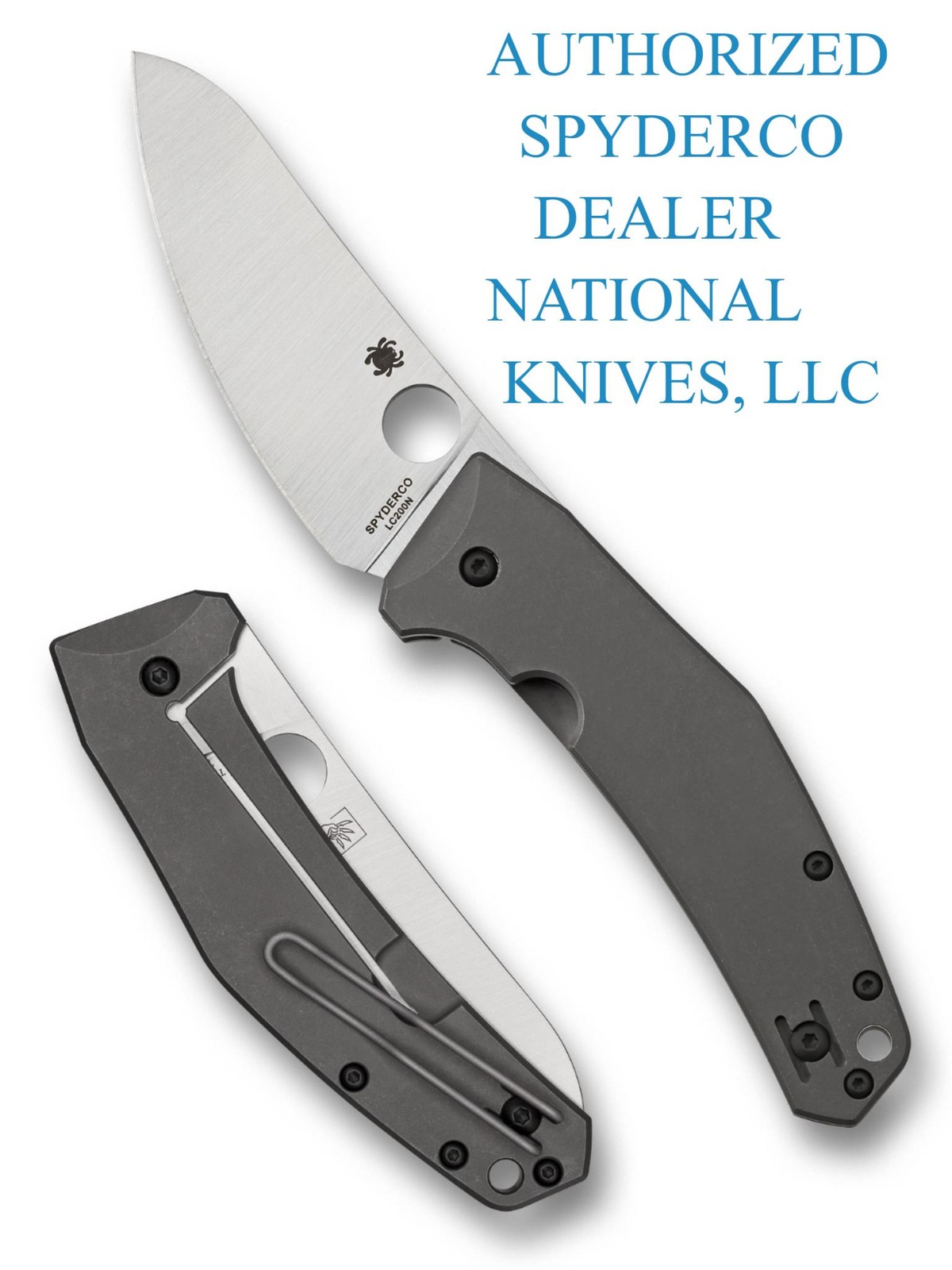 Spyderco SpydieChef Knife Plain Edge LC200 N Blade Titanium Handle C211TIP