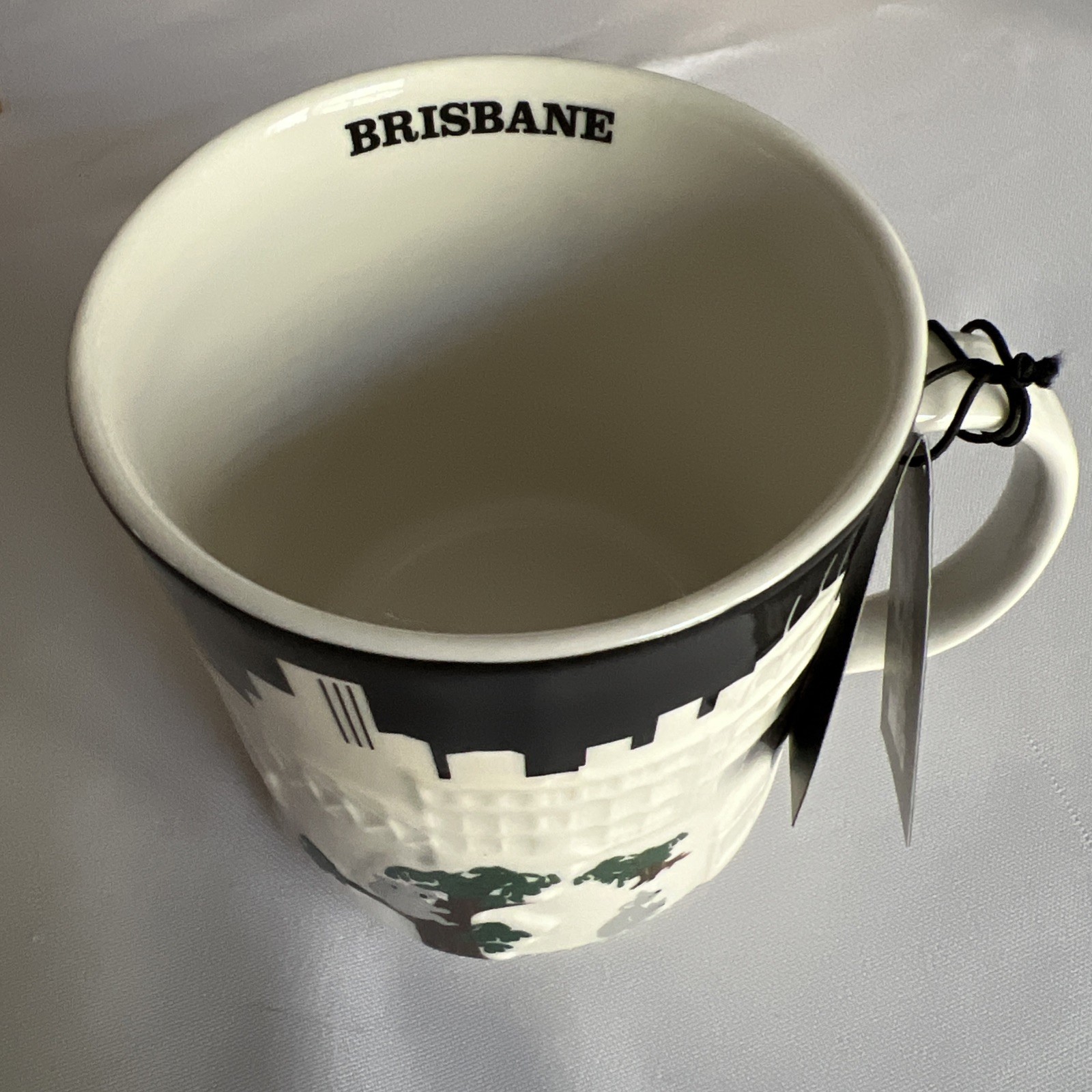 Starbucks Black Relief Mug Brisbane - NWT