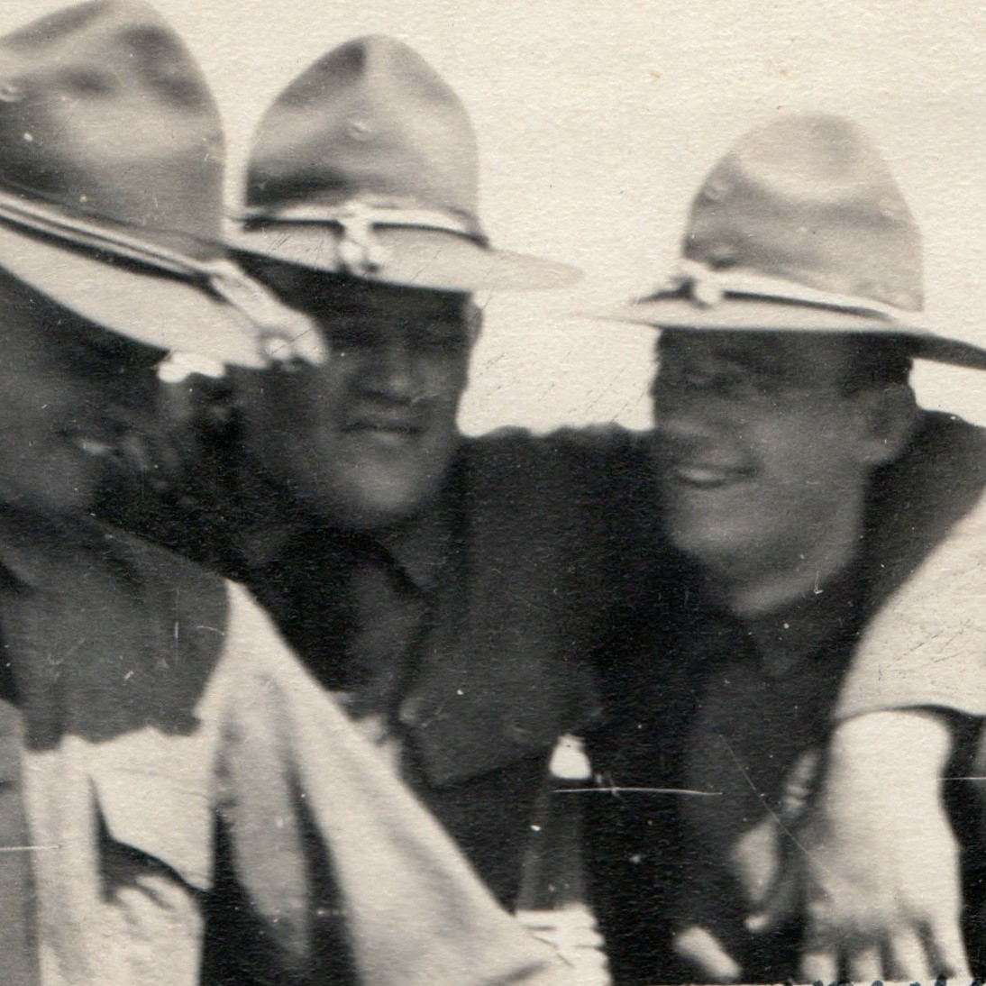 ID'd c1910s WWI US Army Soldiers Fitch Cobb Campaign Hats Snapshot Photo Claude ID'd c1910s WWI US Army Soldiers Fitch Cobb Campaign Hats Snapshot Photo Claude