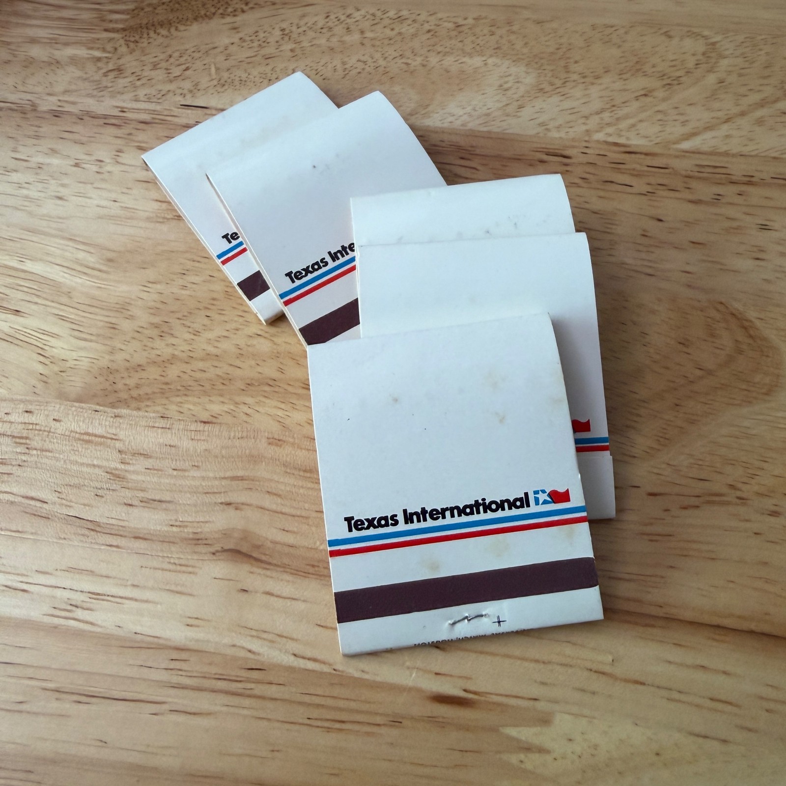 Vintage Texas International Airlines Matchbook Lot 5-Pack Promotional Souvenir