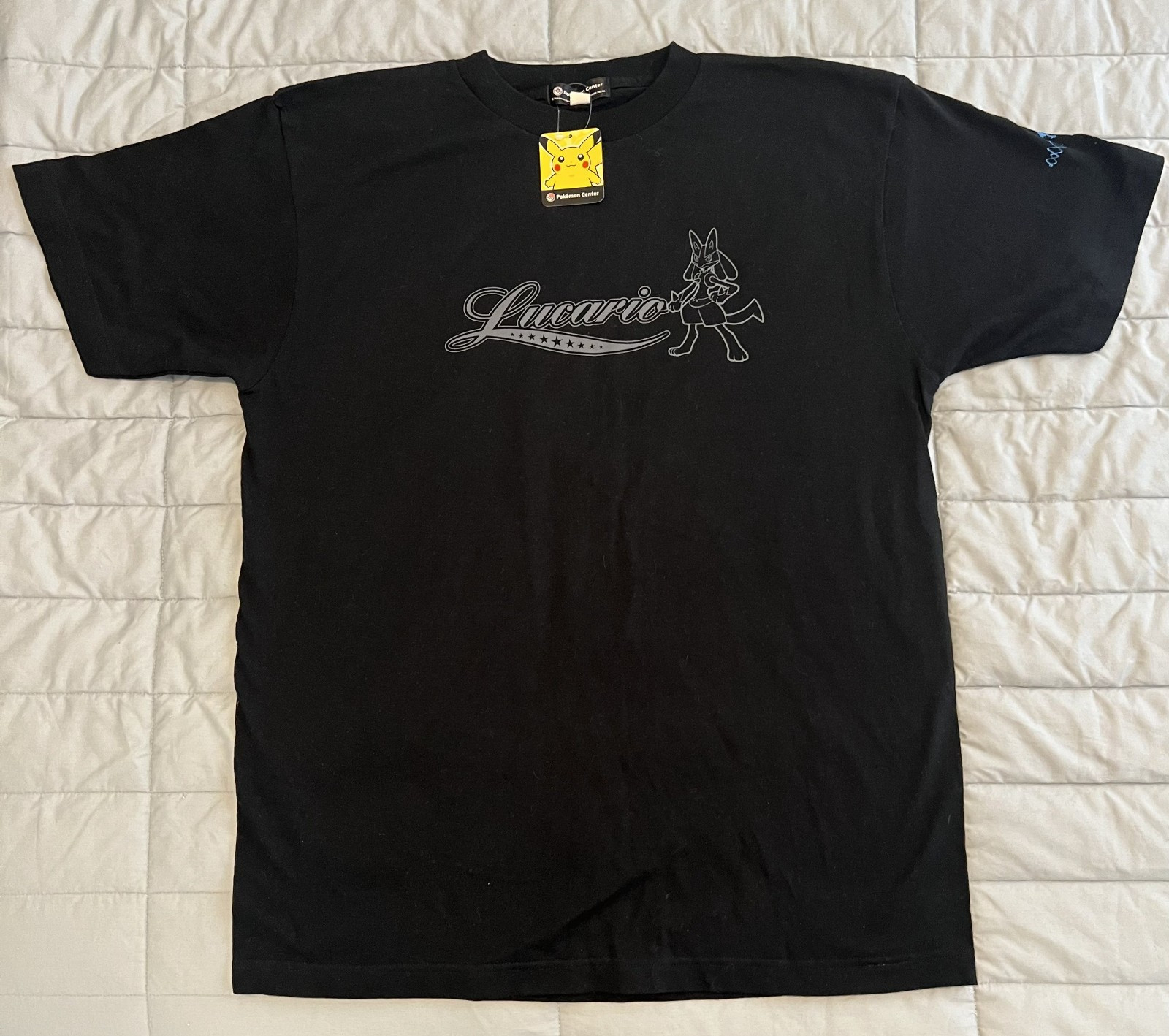 Vintage 2005 Pokemon Center Lucario Movie T-Shirt Japan New With Tags Size L