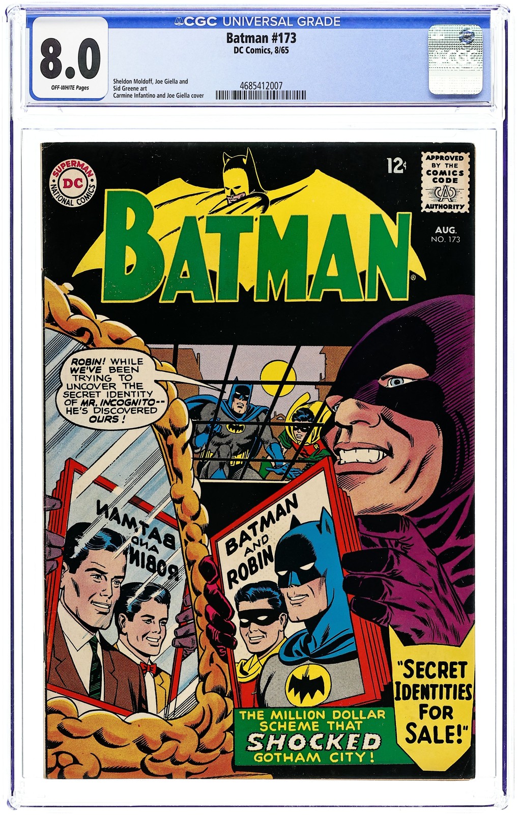 Batman #173 CGC 8.0 1965 4685412007