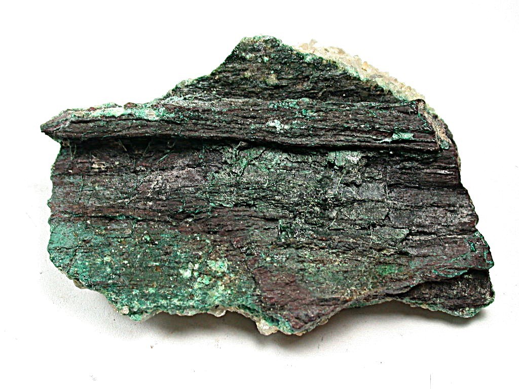 MINERALS : DJURLEITE AND CHALCOCITE PSEUDOMOTPH AFTER PETRIFIED WOOD, N. MEXICO