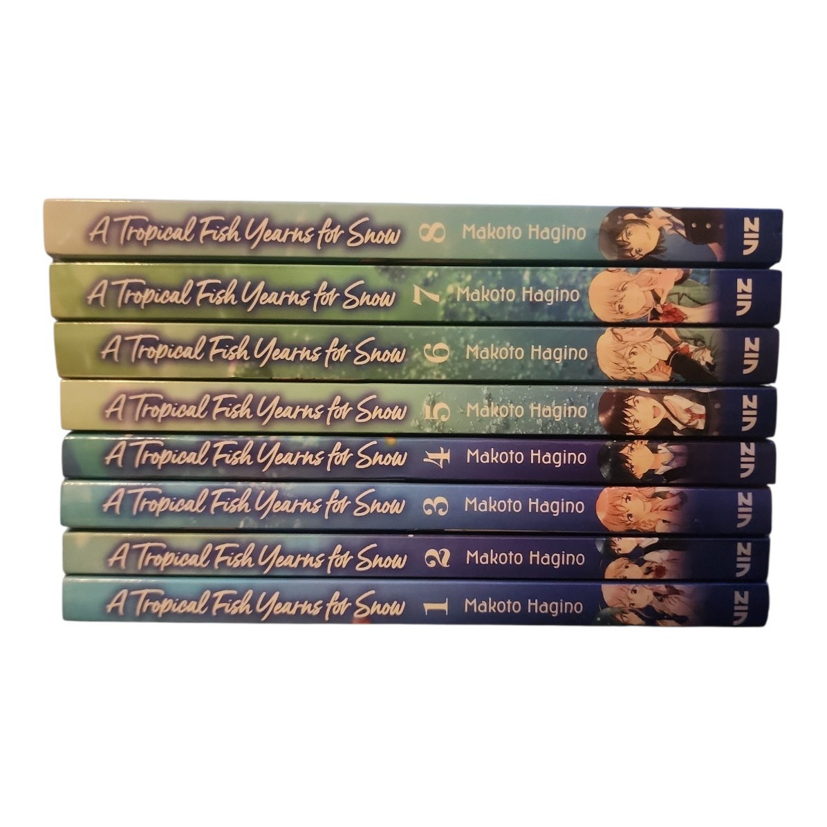 A Tropical Fish Yearns for Snow Manga Lot Vol. 1-8 Paperback - Makoto Hagino
