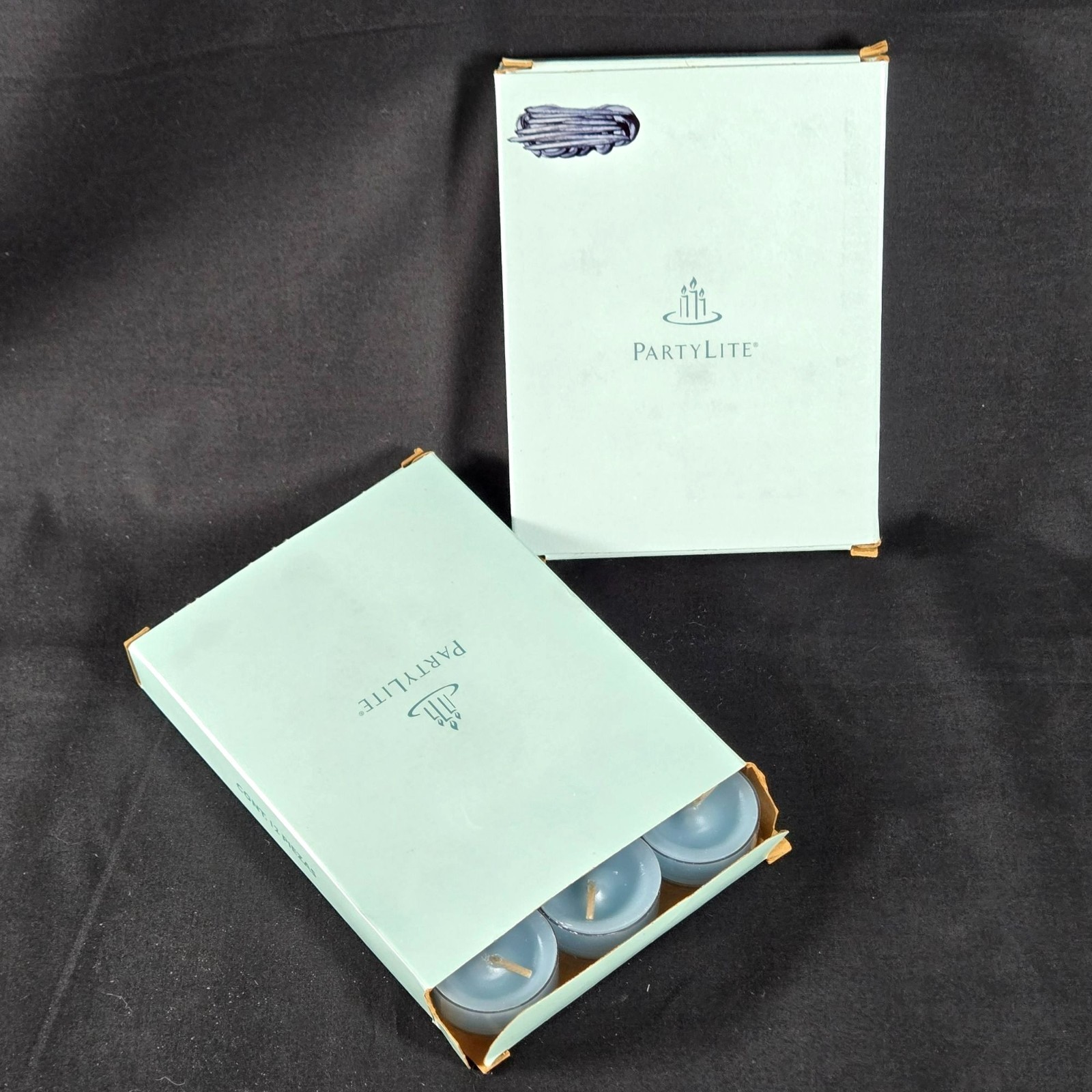 2 Boxes (24) Partylite Universal Tealight Candles Seaside Mist Scented