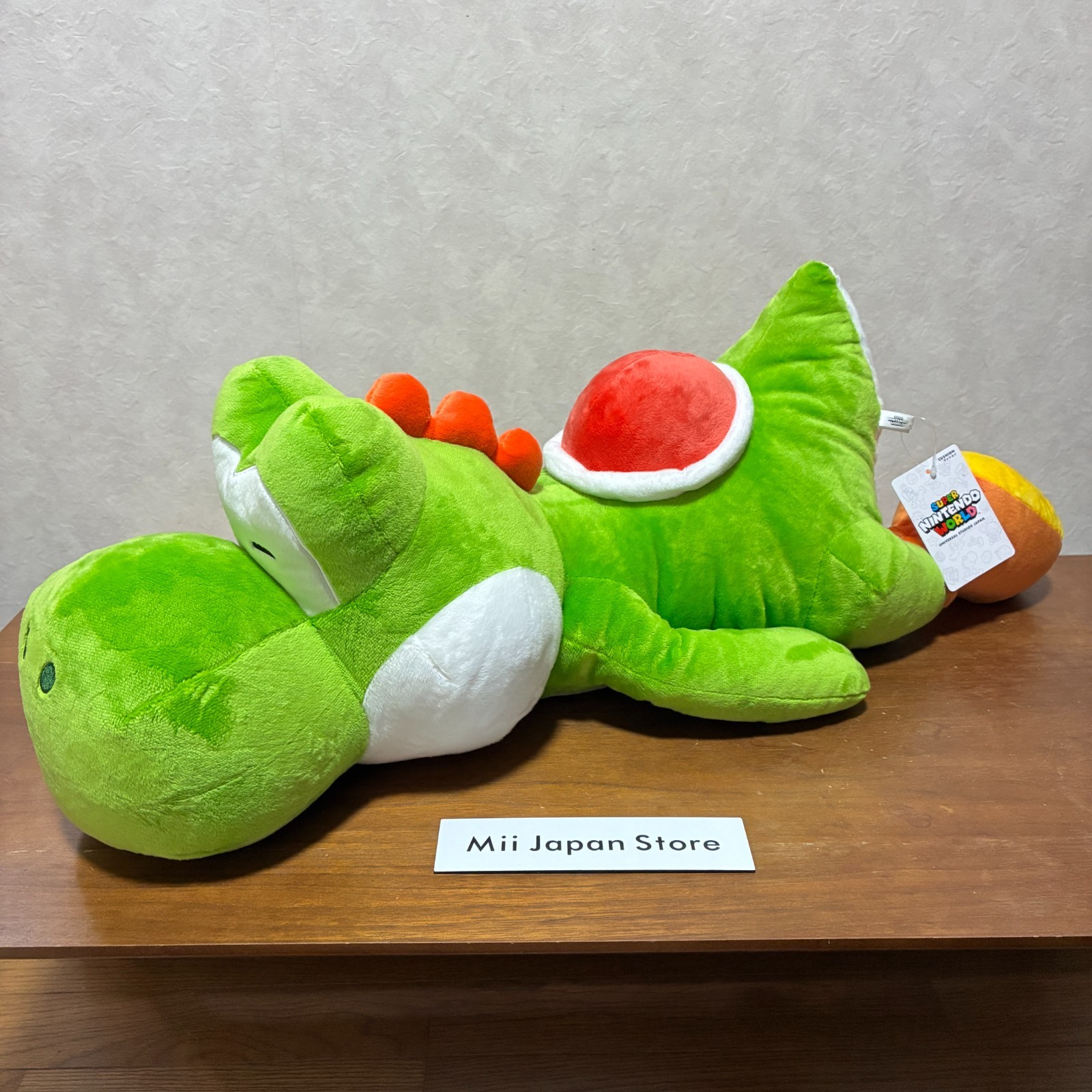 USJ Super Nintendo World Yoshi Cushion Plush Doll Pillow Length 25.3\