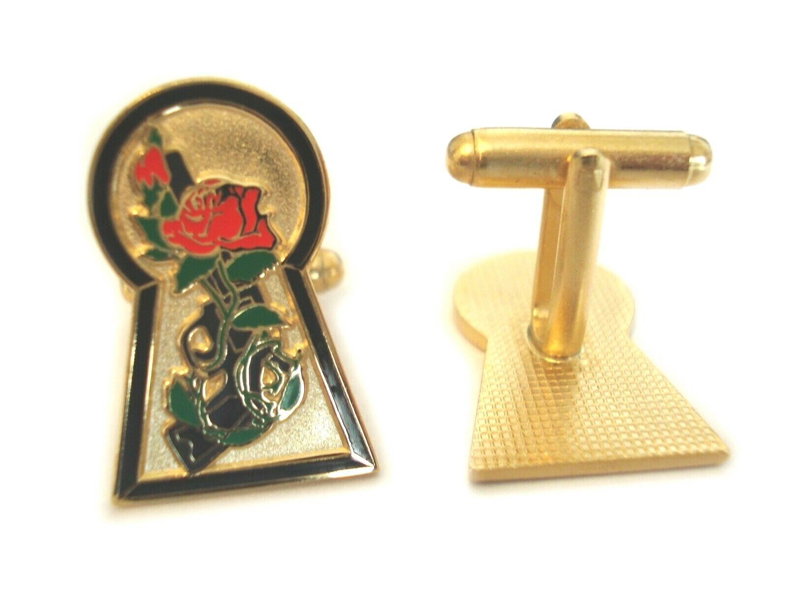 Dark Tower Stephen King Keyhole Rose Gunslinger Wedding Suit Cufflink Cuff Links