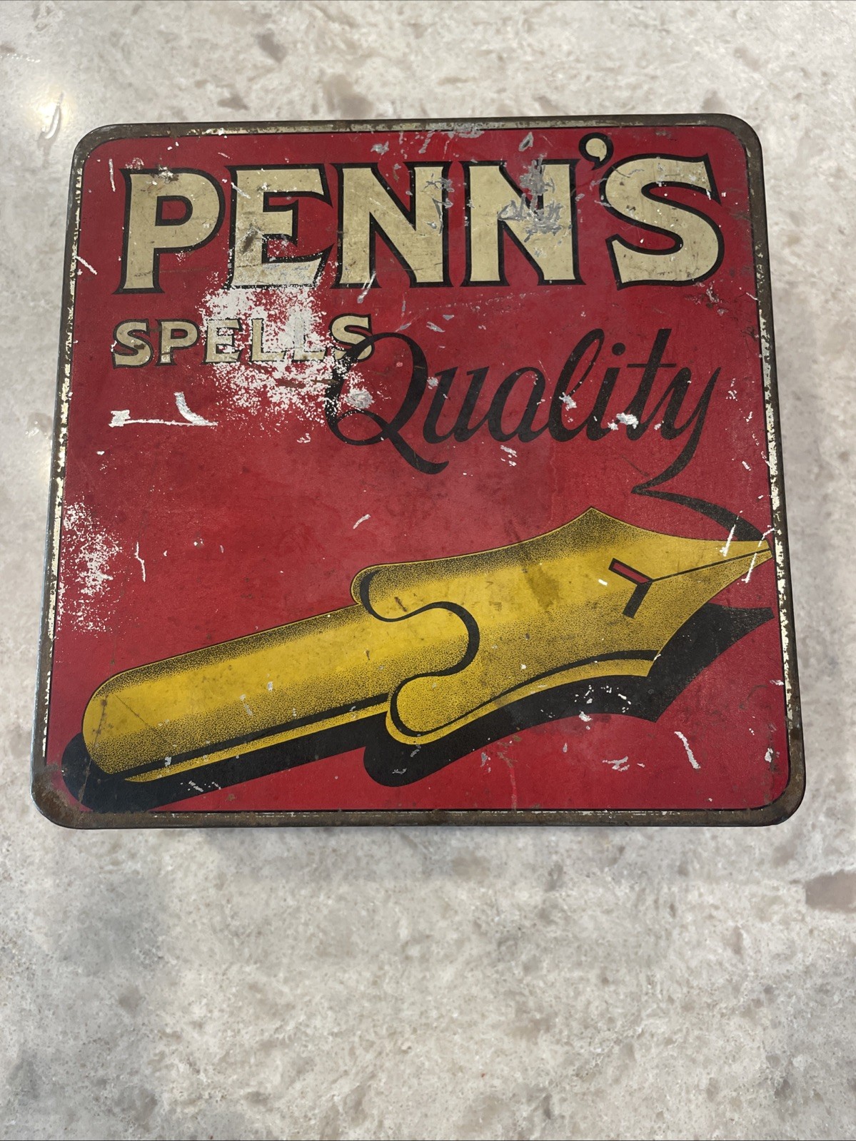 Antique Penn\'s Spells Quality Tobacco Tin 