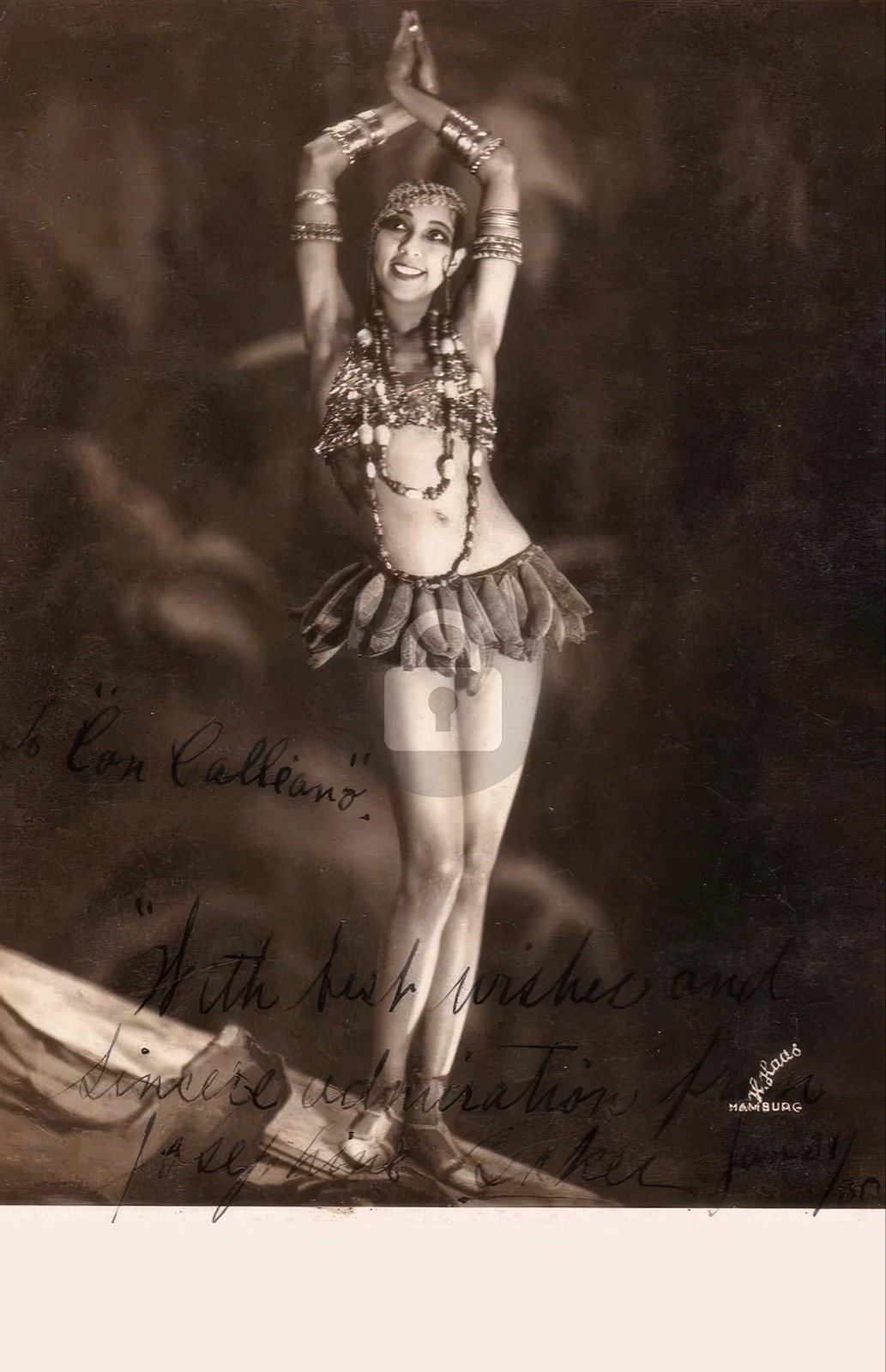 Josephine Baker #8 Signed Autograph Photo Postcard COPY