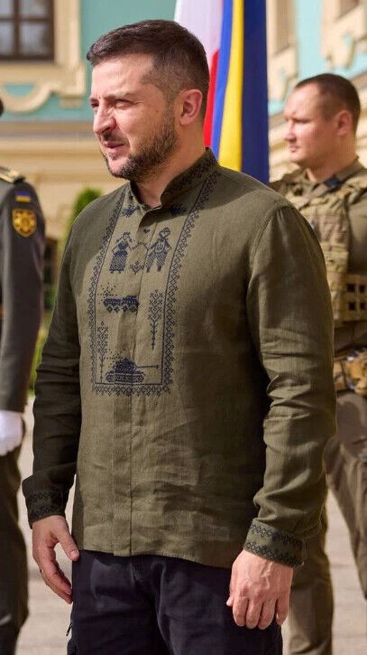Vyshyvanka for men, like the President