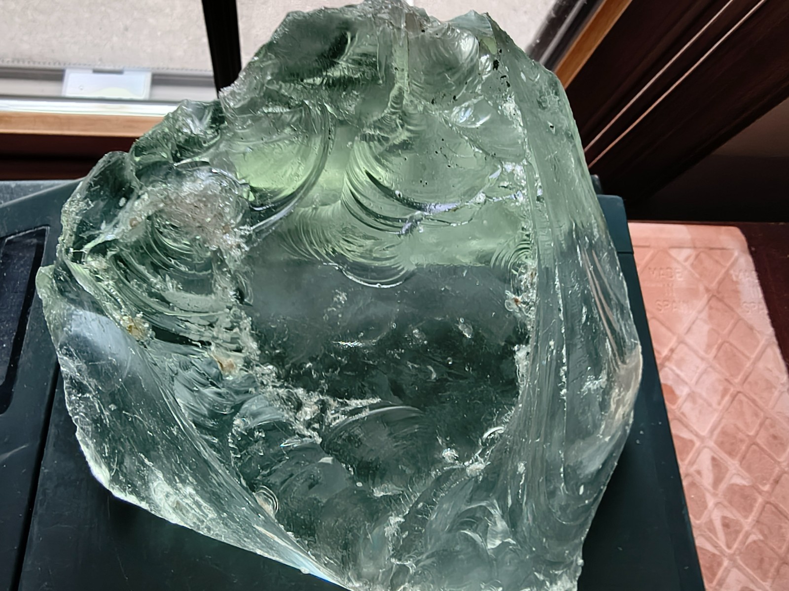 Large Master Andara Crystal Specimen Green with bubbles Joy Pure Love 2.150 KG