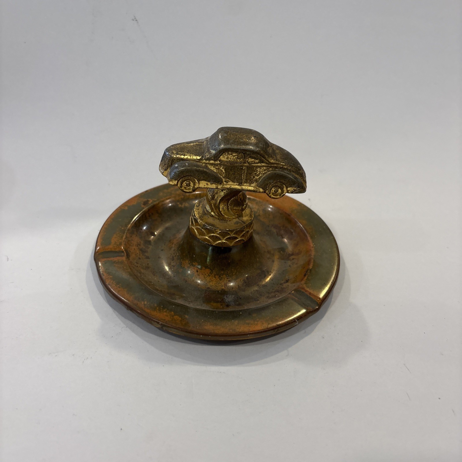 Vintage Mid 20Th Century Metal Car Ashtray