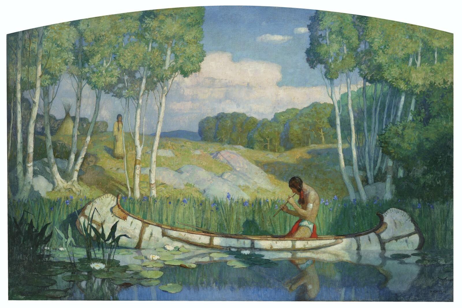 Indian Love Call : N.C. Wyeth : Archival Quality Art Print 11x17