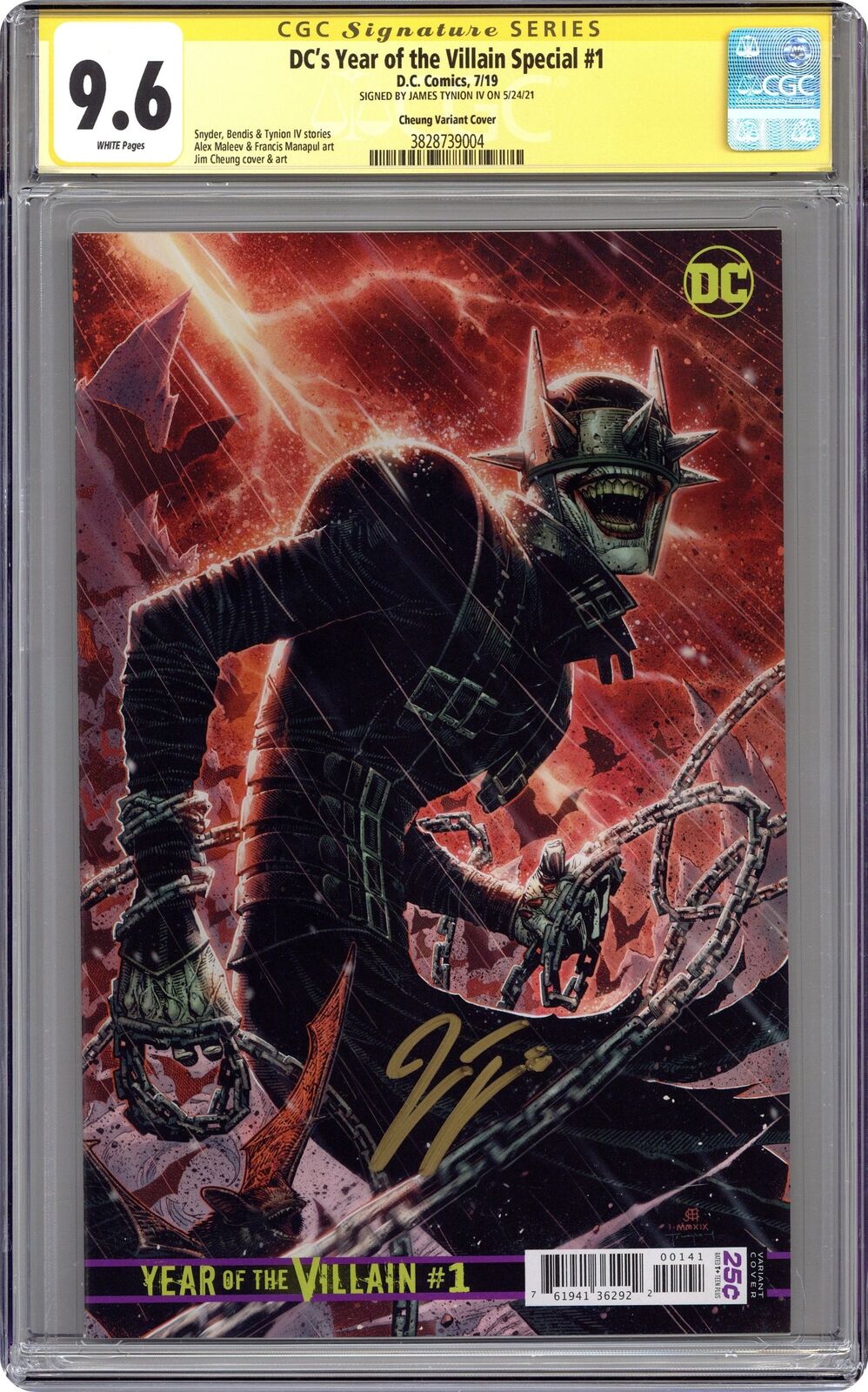 DC's Year of the Villain 1D Cheung 1:500 Variant CGC 9.6 SS Tynion IV 2019