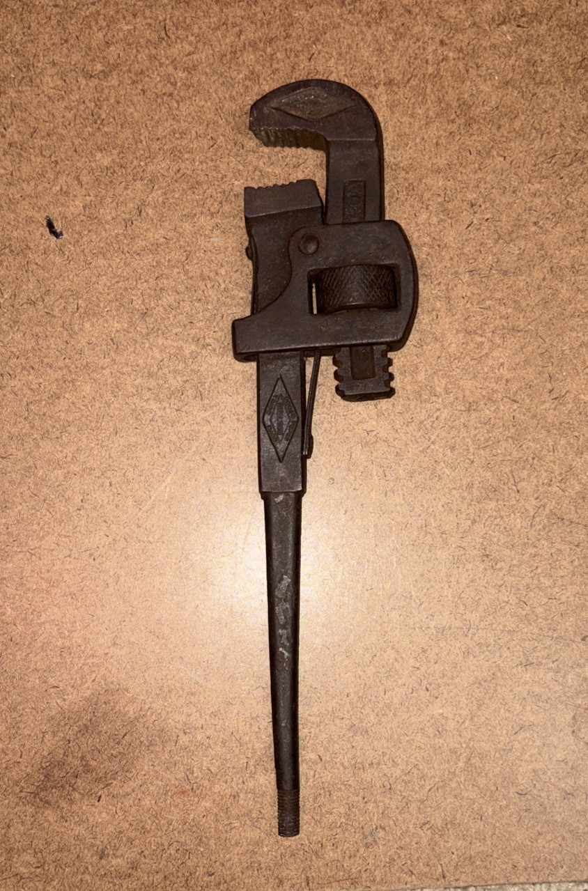 Vintage Genuine Stillson Walworth Pipe Wrench Made In USA Vintage Railroad Tool