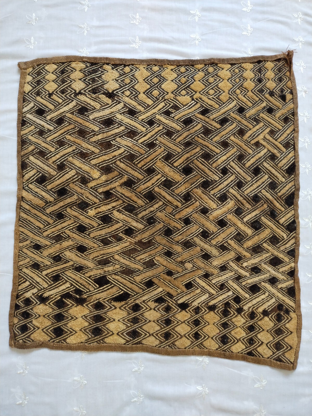 Vintage Kuba clothes congo hand woven clothes Raffia African Art traditional Vintage Kuba clothes congo hand woven clothes Raffia African Art traditional