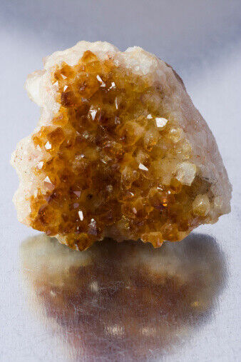 Natural Citrine Cluster, Grade AAA Uruguay Quartz Unique Crystals Druzy Geode
