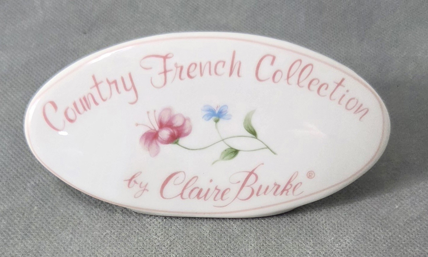 Vintage COUNTRY FRENCH COLLECTION By CLAIRE BURKE Ceramic DEALER SIGN