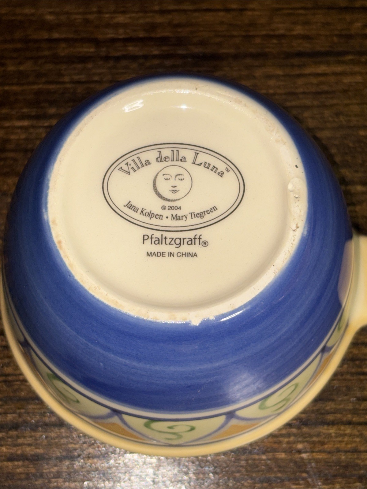 Vintage Pfaltzgraff Villa Della Luna 4-Piece Ceramic Measuring Cup Set