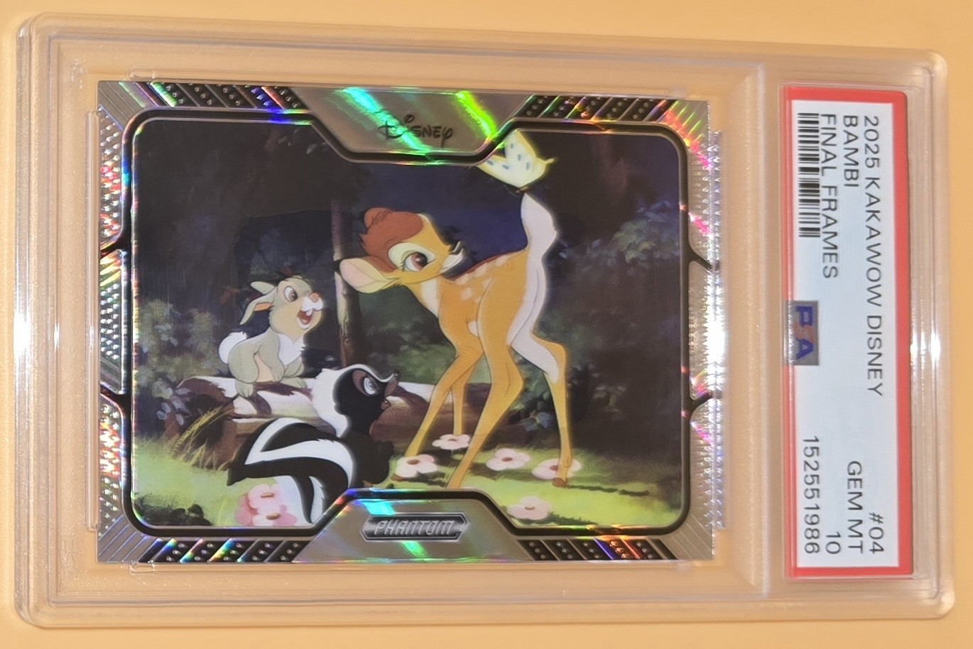 Bambi PSA 10 Low Pop 1 Final Frames Butterfly Scene 2025 Kakawow Disney Phantom