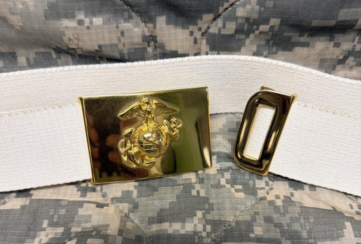 USMC US Marine Corps Marines NCO Eagle Globe & Anchor Dress Blues Belt 38