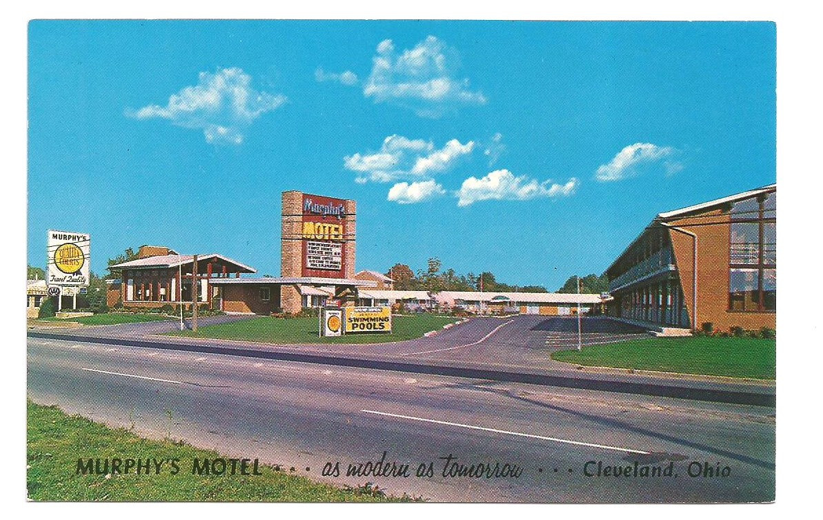 Cleveland Ohio OH Postcard Murphys Motel