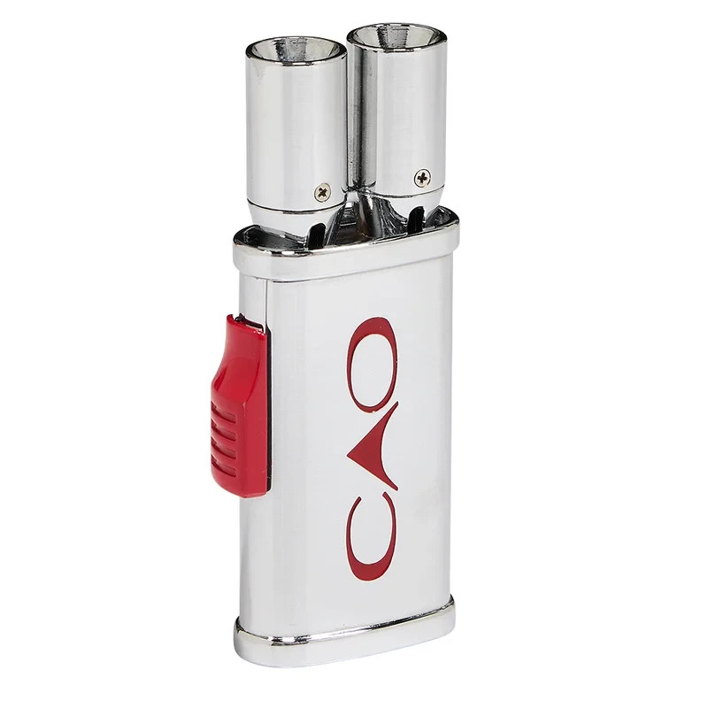CAO Tailpipe  Flathead Cigar pipe Torch Lighter Double Flame