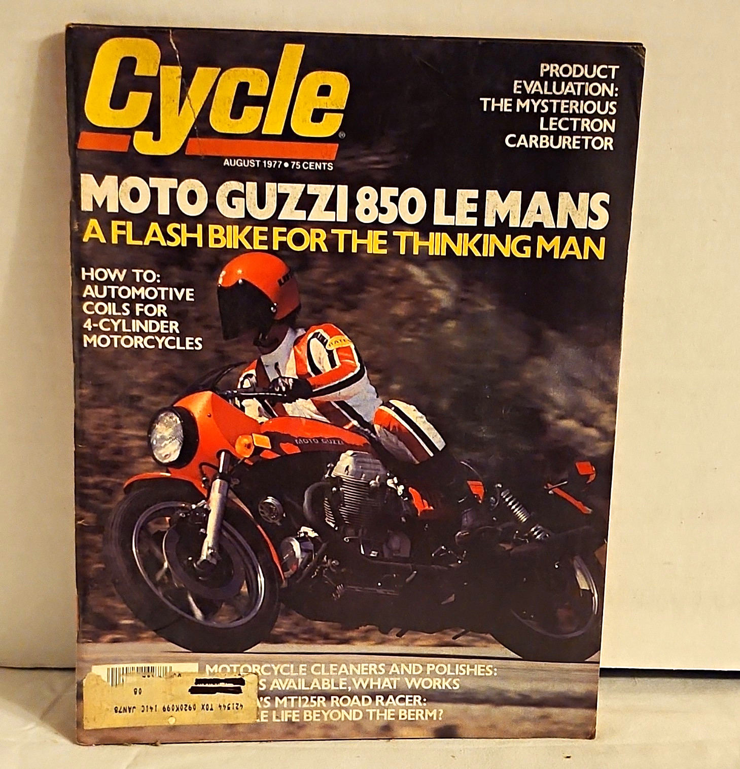Cycle Magazine August 1977 Issue Moto Guzzi 850 Le Mans Cover