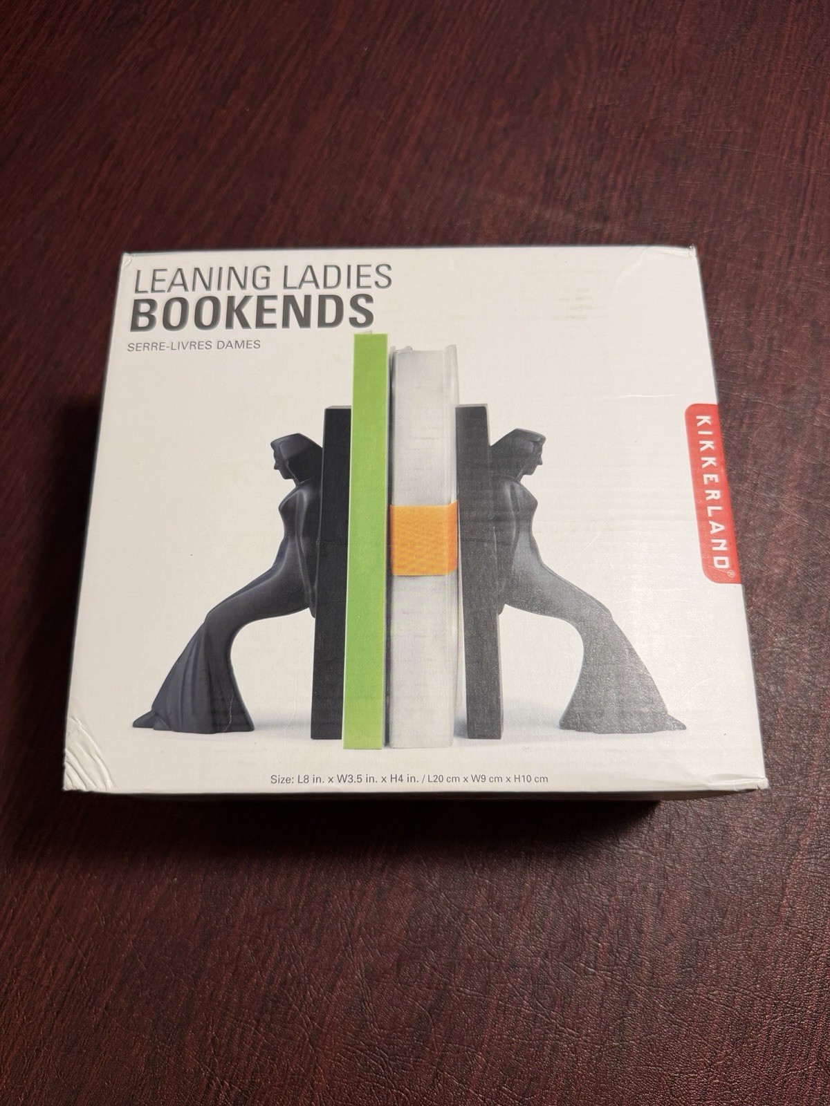 New Chris Collicott For Kikkerland Leaning Men Bookend Set Post Modern Men/NIB