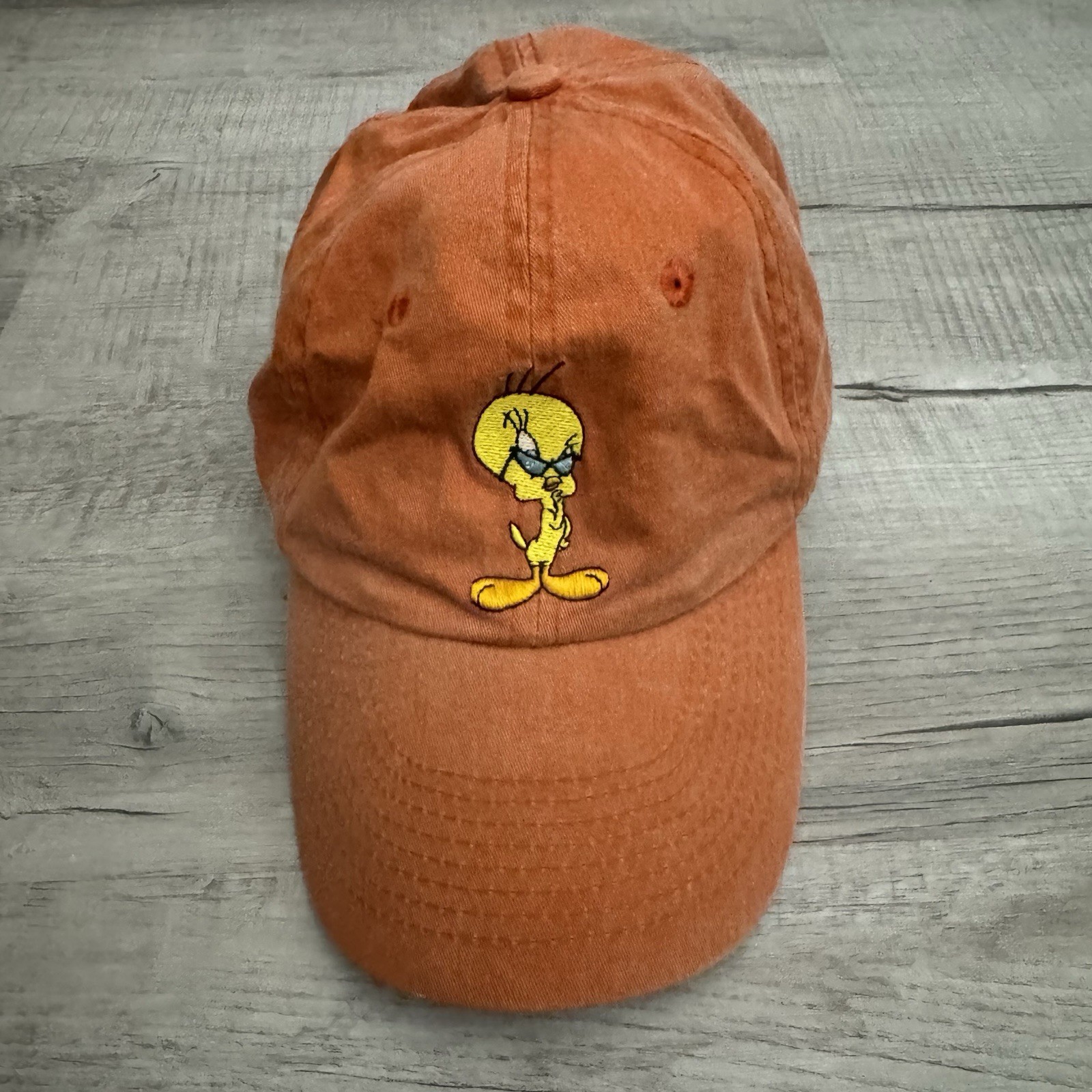 Vintage Tweety Bird Orange Hat Warner Brow Studio Store Cap EXTREMELY RARE Vintage Tweety Bird Orange Hat Warner Brow Studio Store Cap EXTREMELY RARE