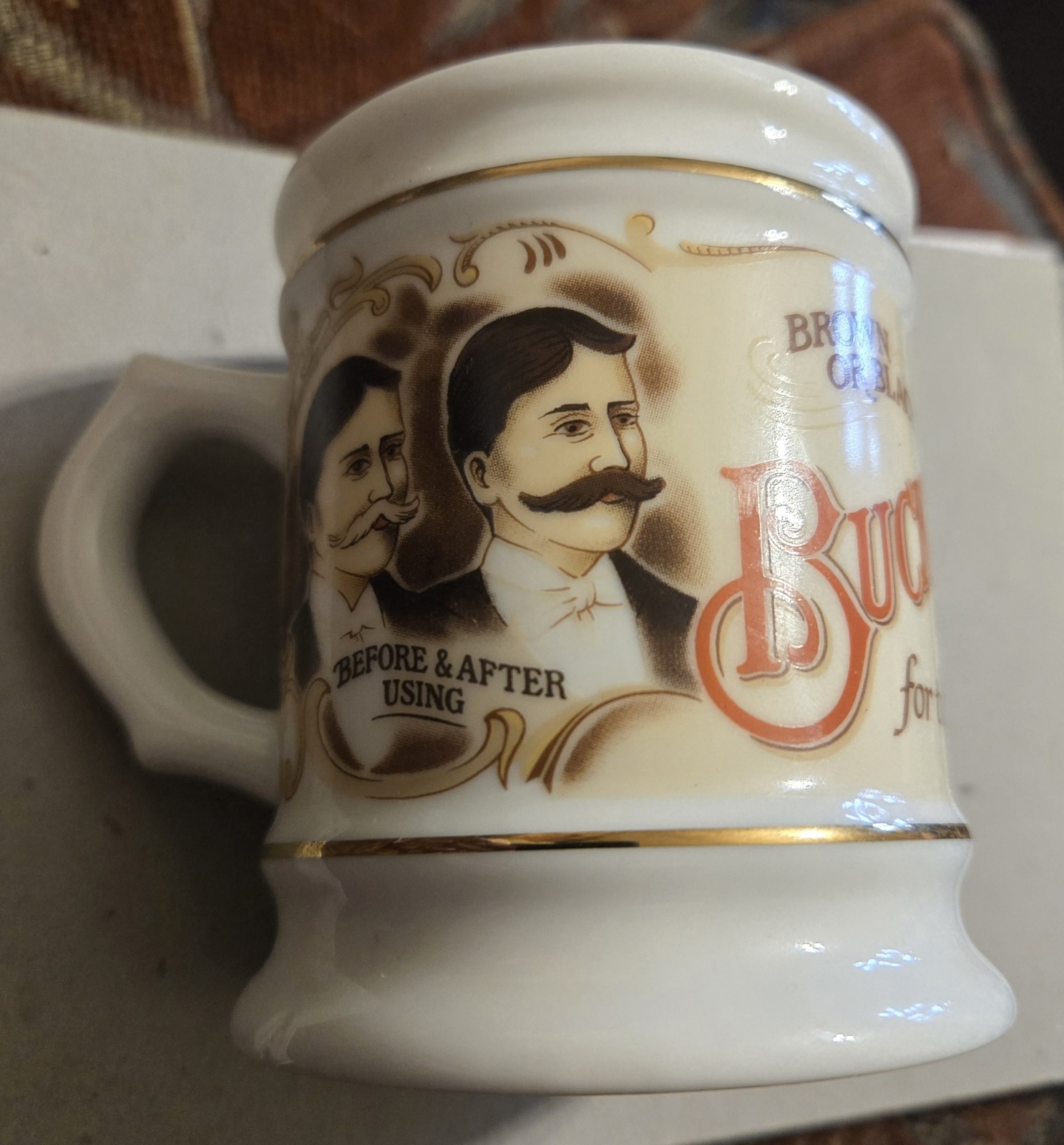  Buckingham’s Dye For Whiskers, 1985 Japan Cornerstone Mug Collection 
