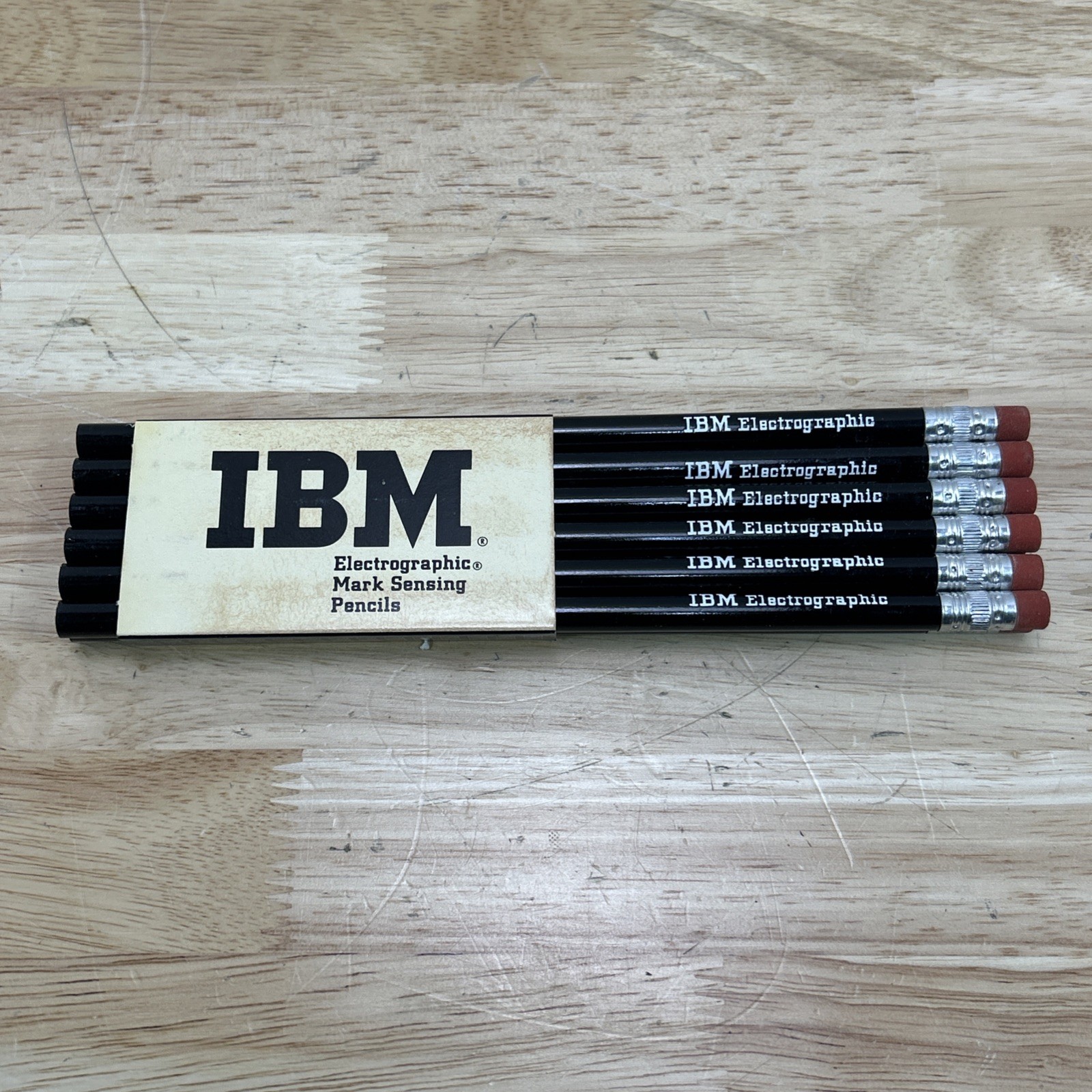 New Vintage Lot of 12 IBM Electrographic Mark Sensing Pencils Set Of 12 NOS RARE