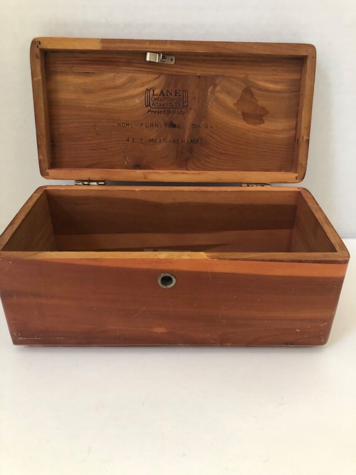 Vintage Lane Cedar Chest Salesman Sample Home Furniture Company Jewelry Box 