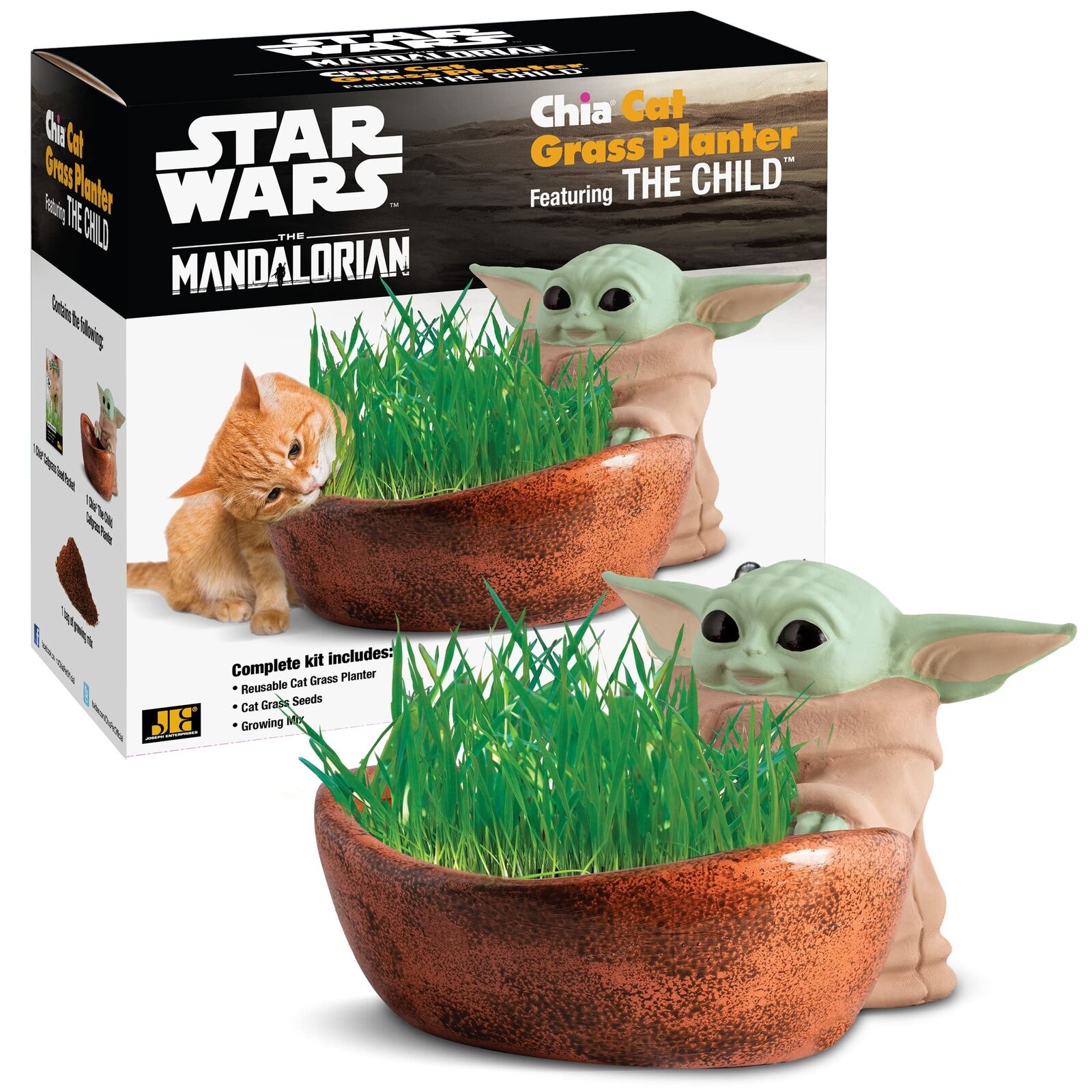 Chia Cat Grass Planter The Child Baby Yoda Star Wars The Mandalorian PI