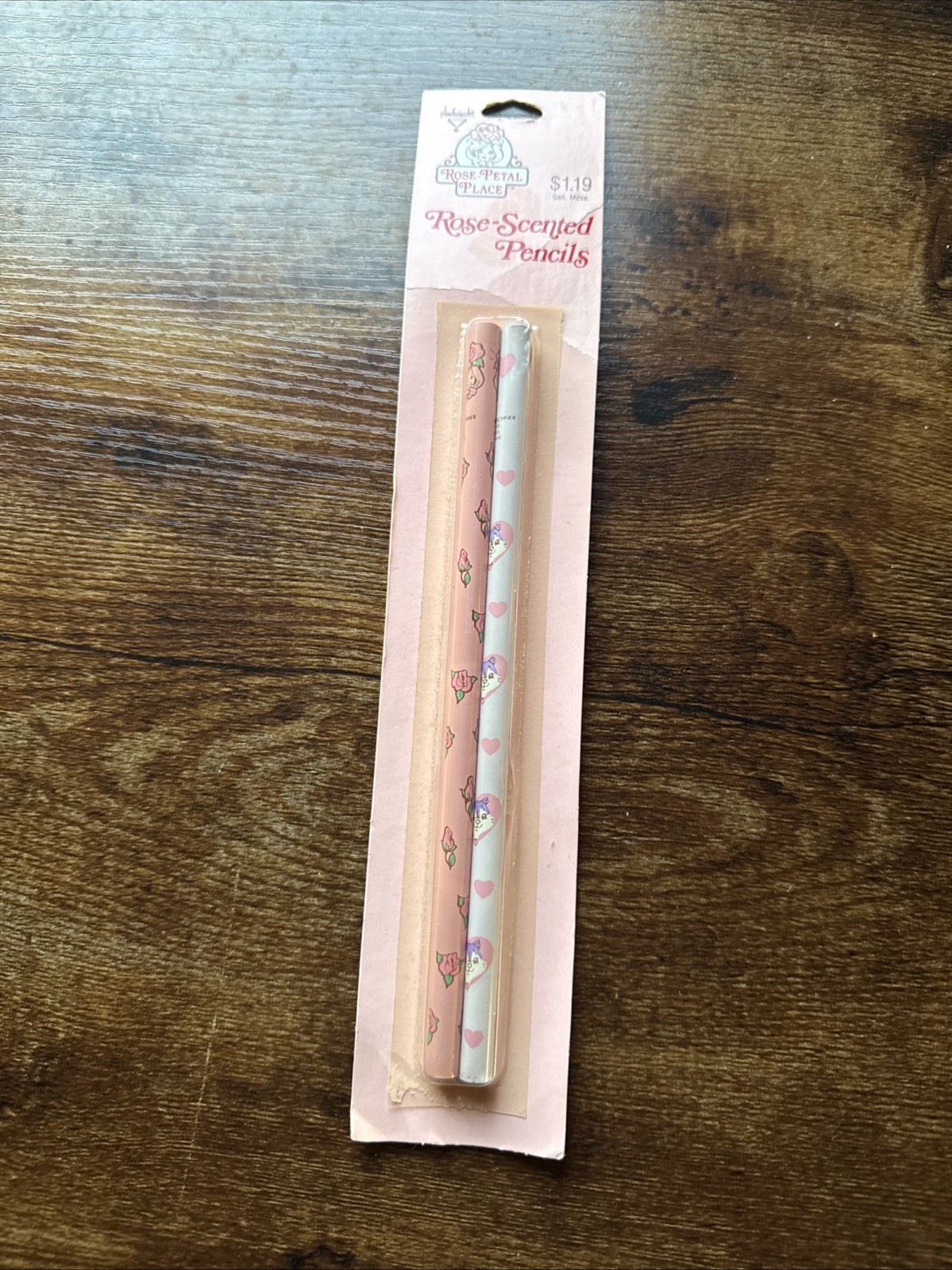 Vtg 1983 Rose Petal Place Rose-Scented Pencils Ambassador Hallmark 2-Pack READ
