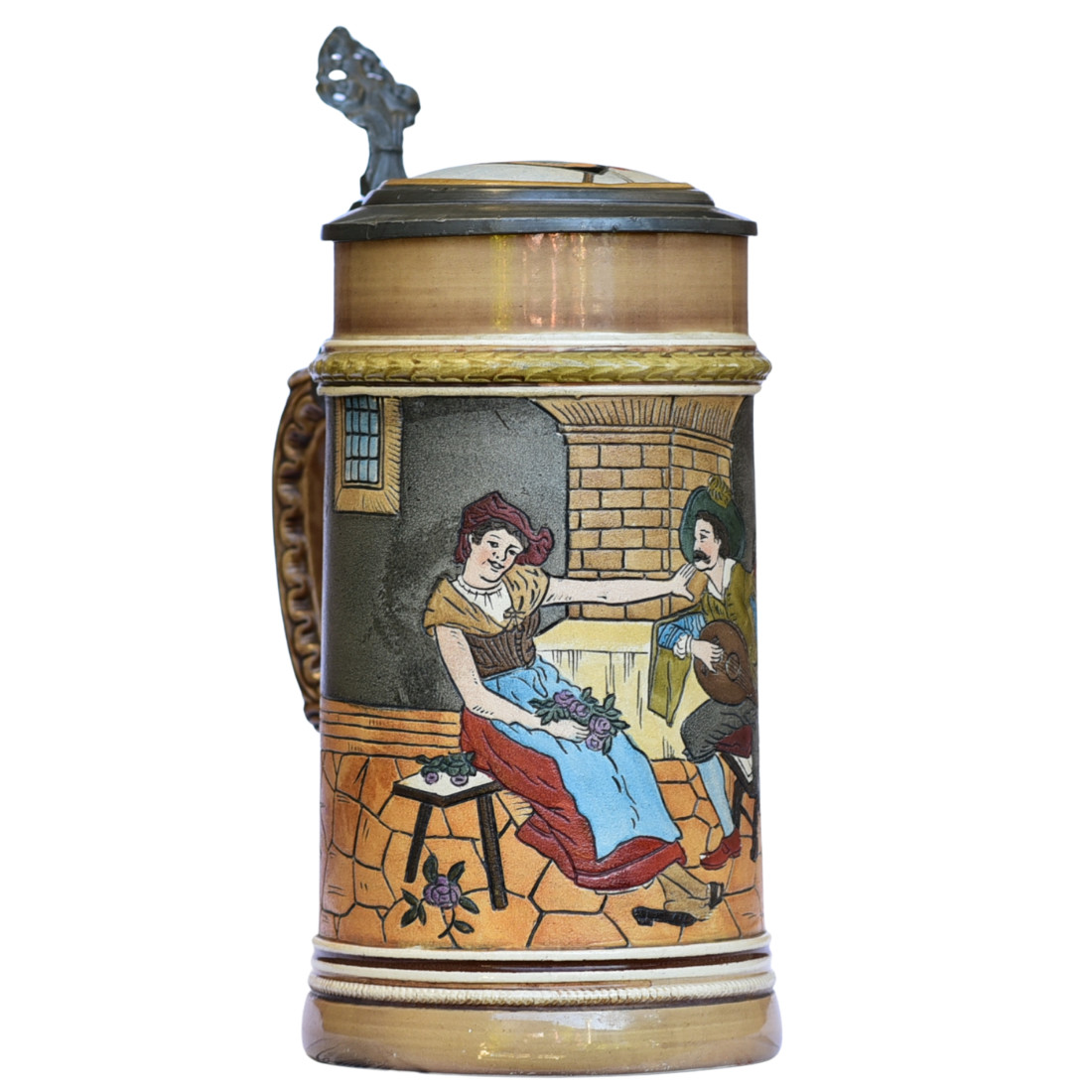J. P. Thewalt Beer Stein 1291 | 0.5 L Germany Antique Circa 1910